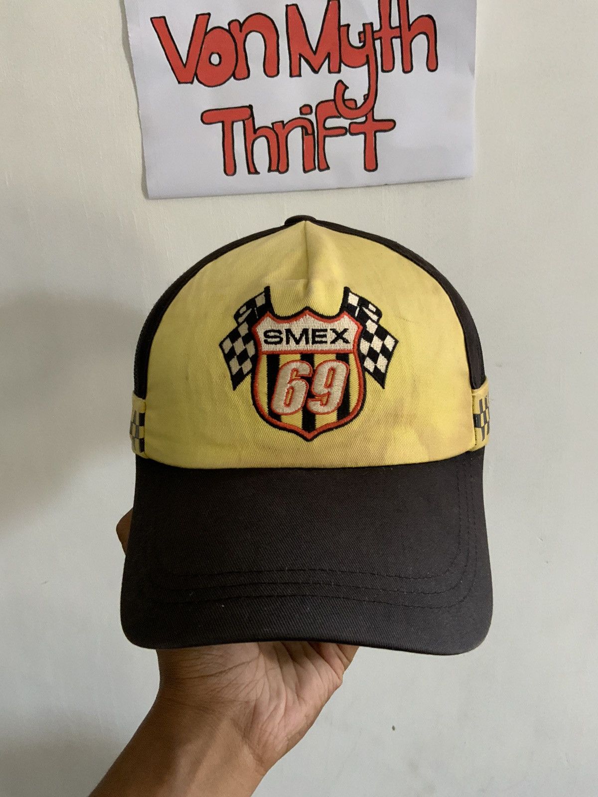 Japanese Brand y2k Smex 69 Half Trucker Hat Size ONE SIZE - 5 Thumbnail