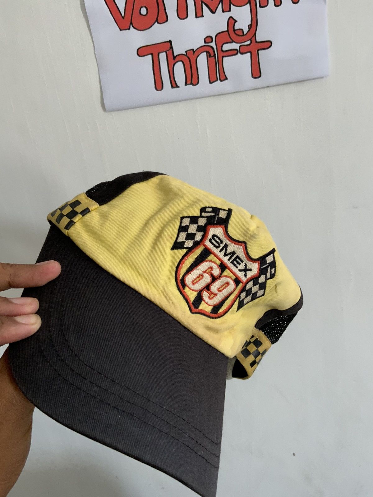Japanese Brand y2k Smex 69 Half Trucker Hat Size ONE SIZE - 14 Thumbnail