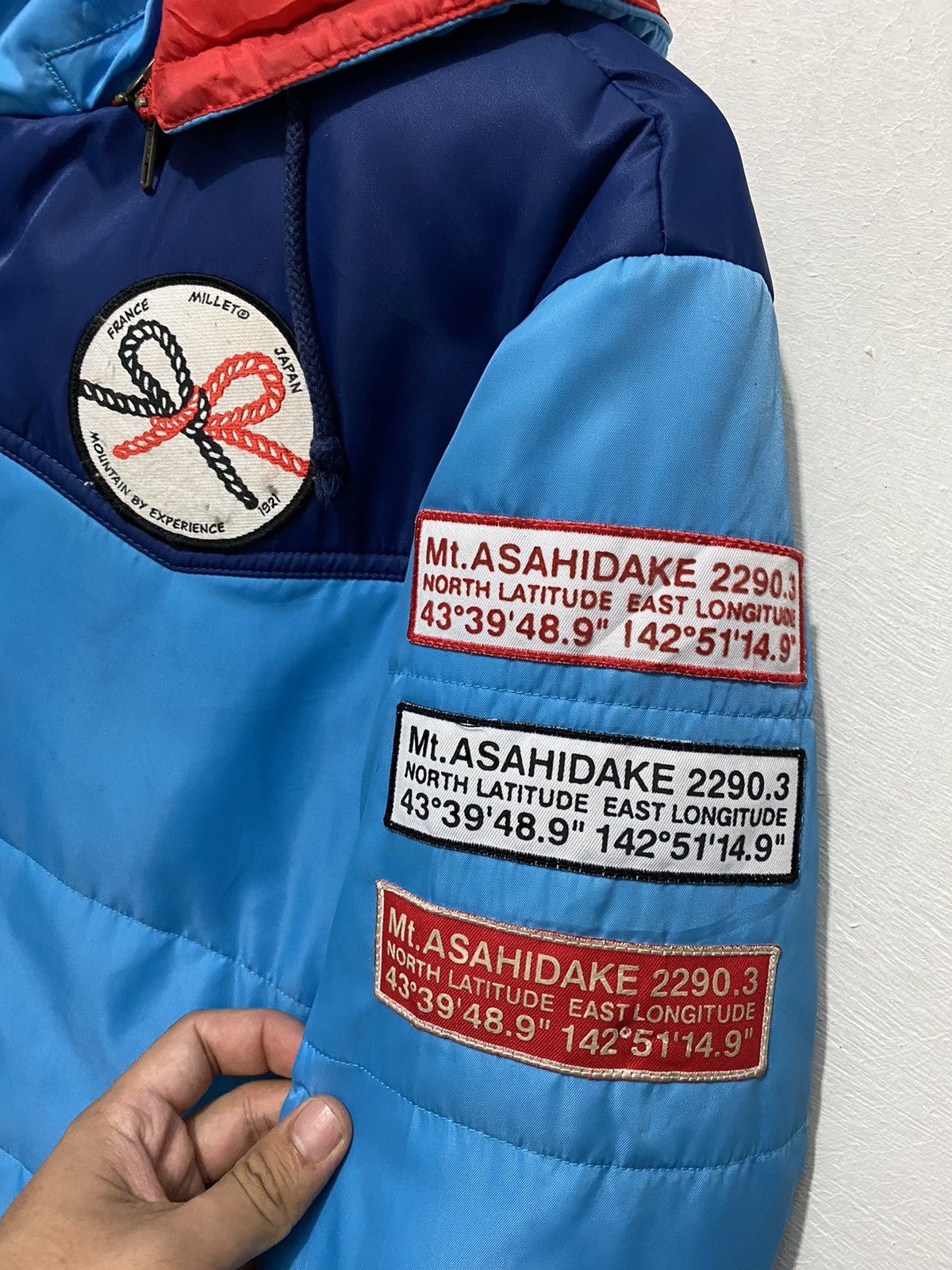 Japanese Brand Millet by Bonzaipaint Blue Goose Down Puffer Outdoor Jacket Size US M / EU 48-50 / 2 - 4 Thumbnail