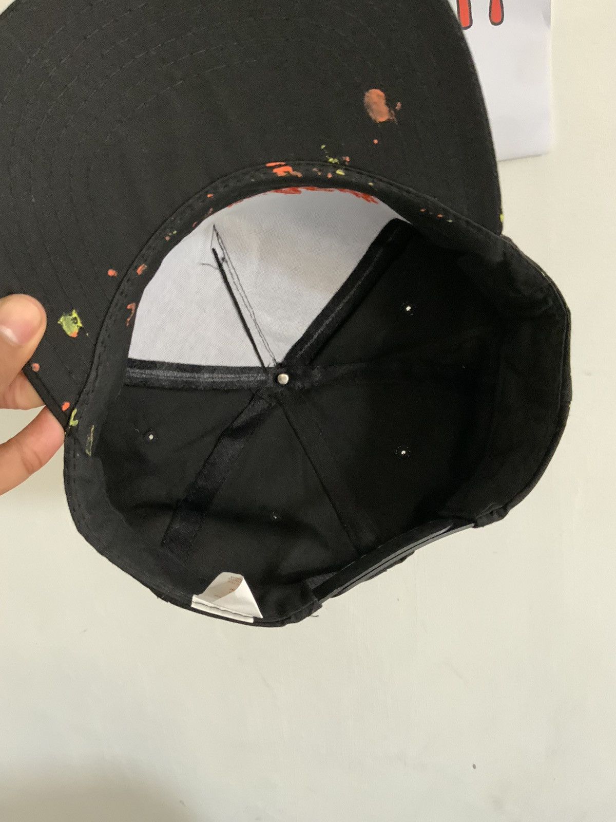 Japanese Brand Powercham Spellout Painted Style Japan Hat Size ONE SIZE - 10 Thumbnail