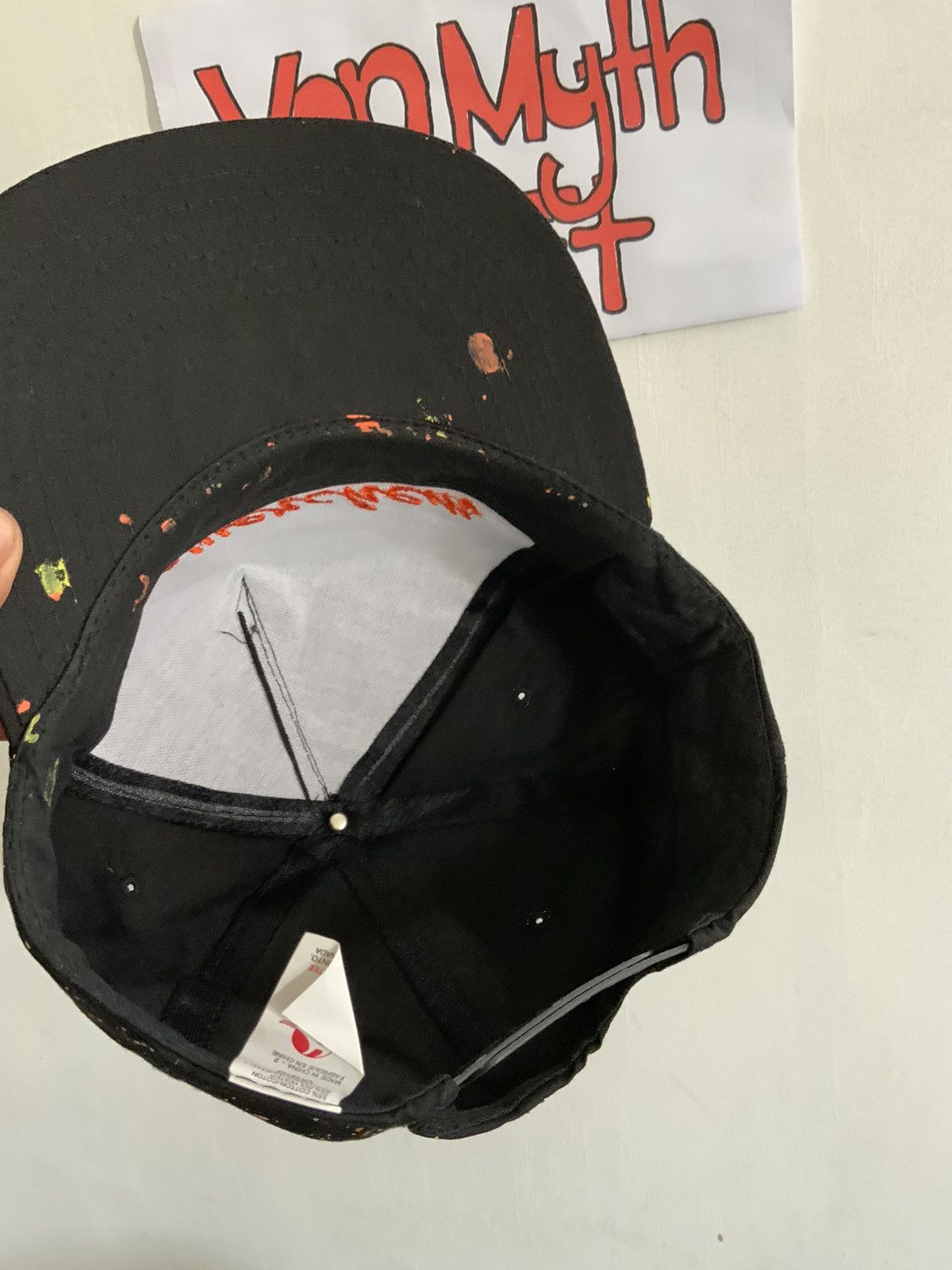 Japanese Brand Powercham Spellout Painted Style Japan Hat Size ONE SIZE - 9 Thumbnail