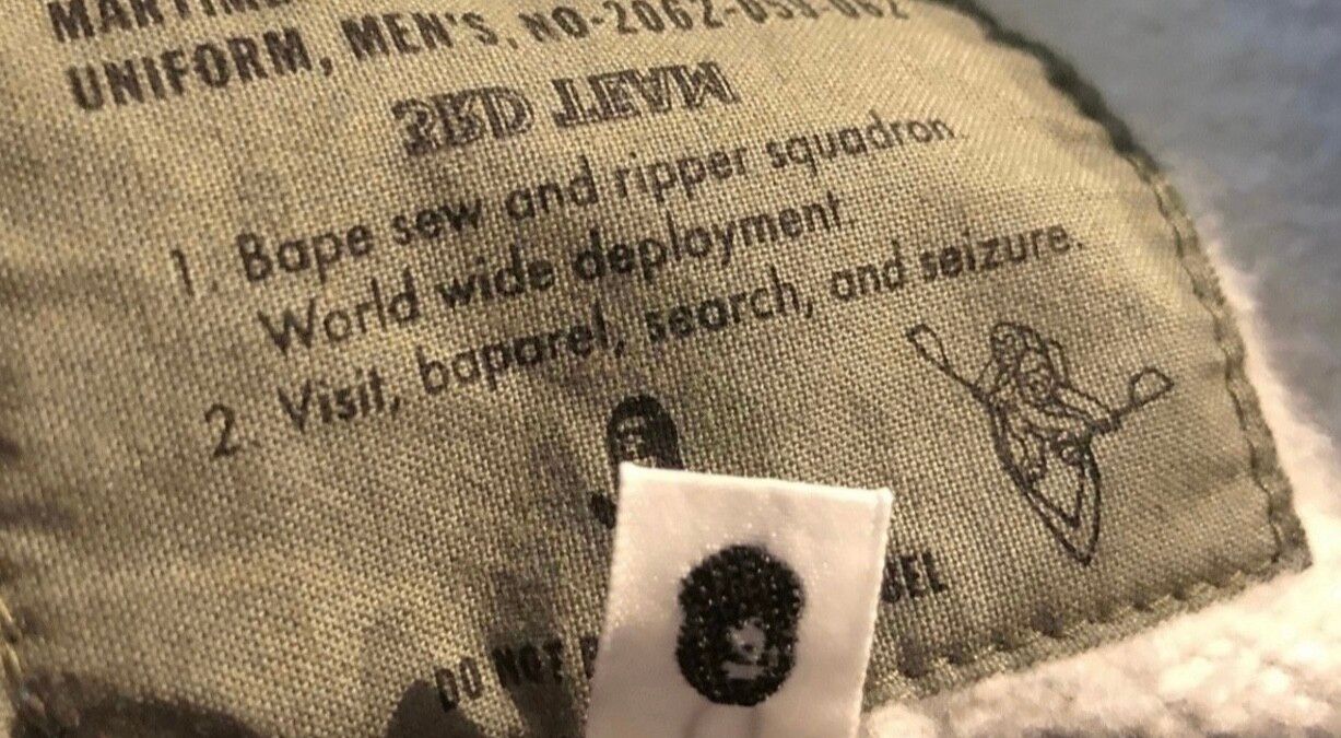 Bape Bape cardigan crew neck sweatshirt Size US L / EU 52-54 / 3 - 6 Thumbnail