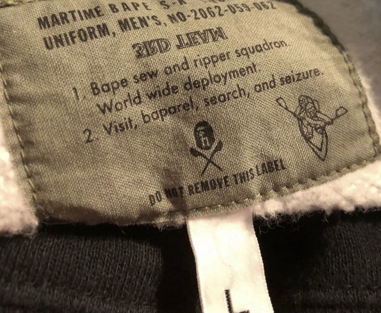 Bape Bape cardigan crew neck sweatshirt Size US L / EU 52-54 / 3 - 3 Thumbnail