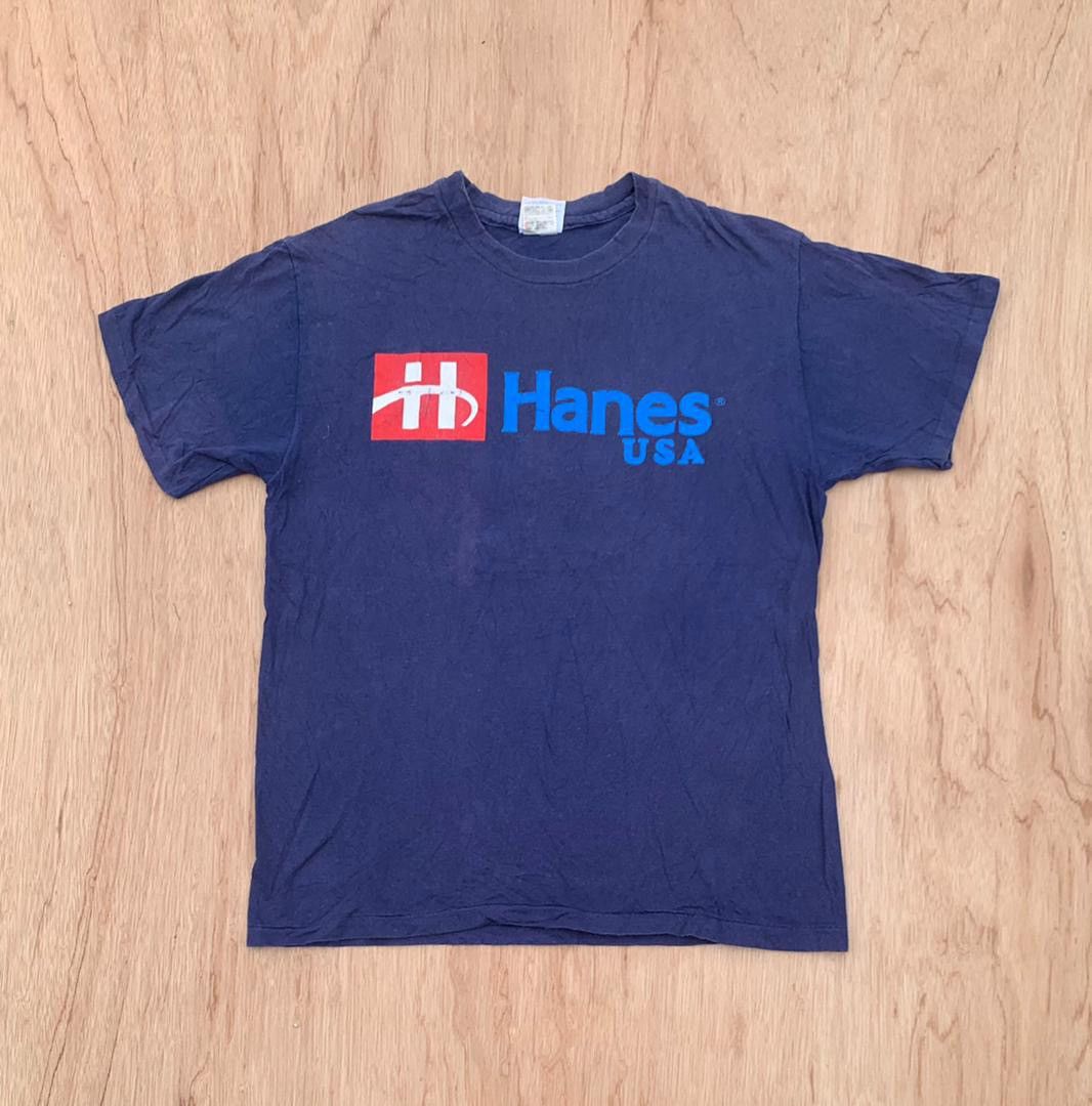 Hanes × Vintage vintage tee hanes B2 Size US L / EU 52-54 / 3 - 1 Thumbnail