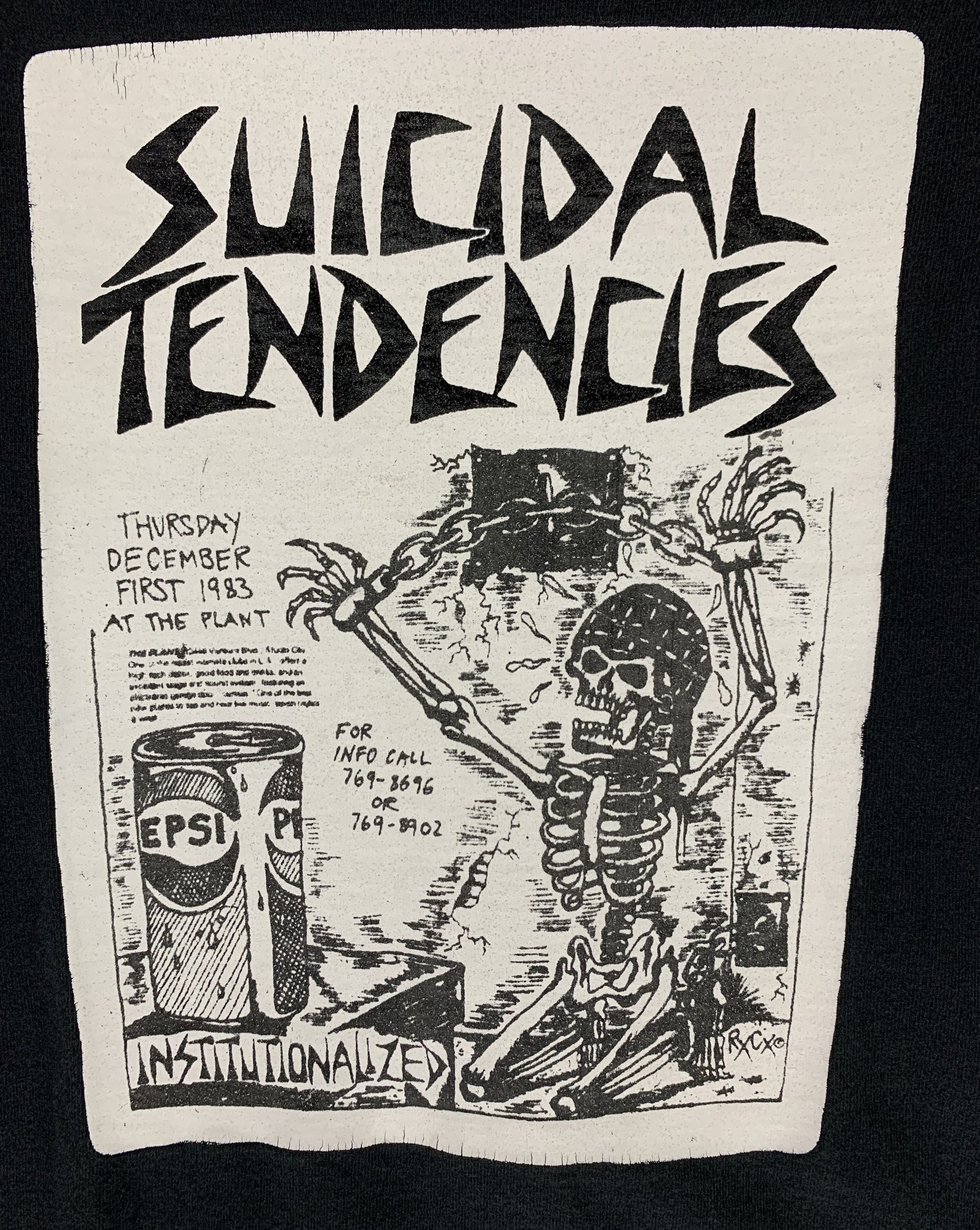 Band Tees × Vintage Suicidal Tendencies Institutionalized metal vtg 90s tee Size US L / EU 52-54 / 3 - 7 Thumbnail