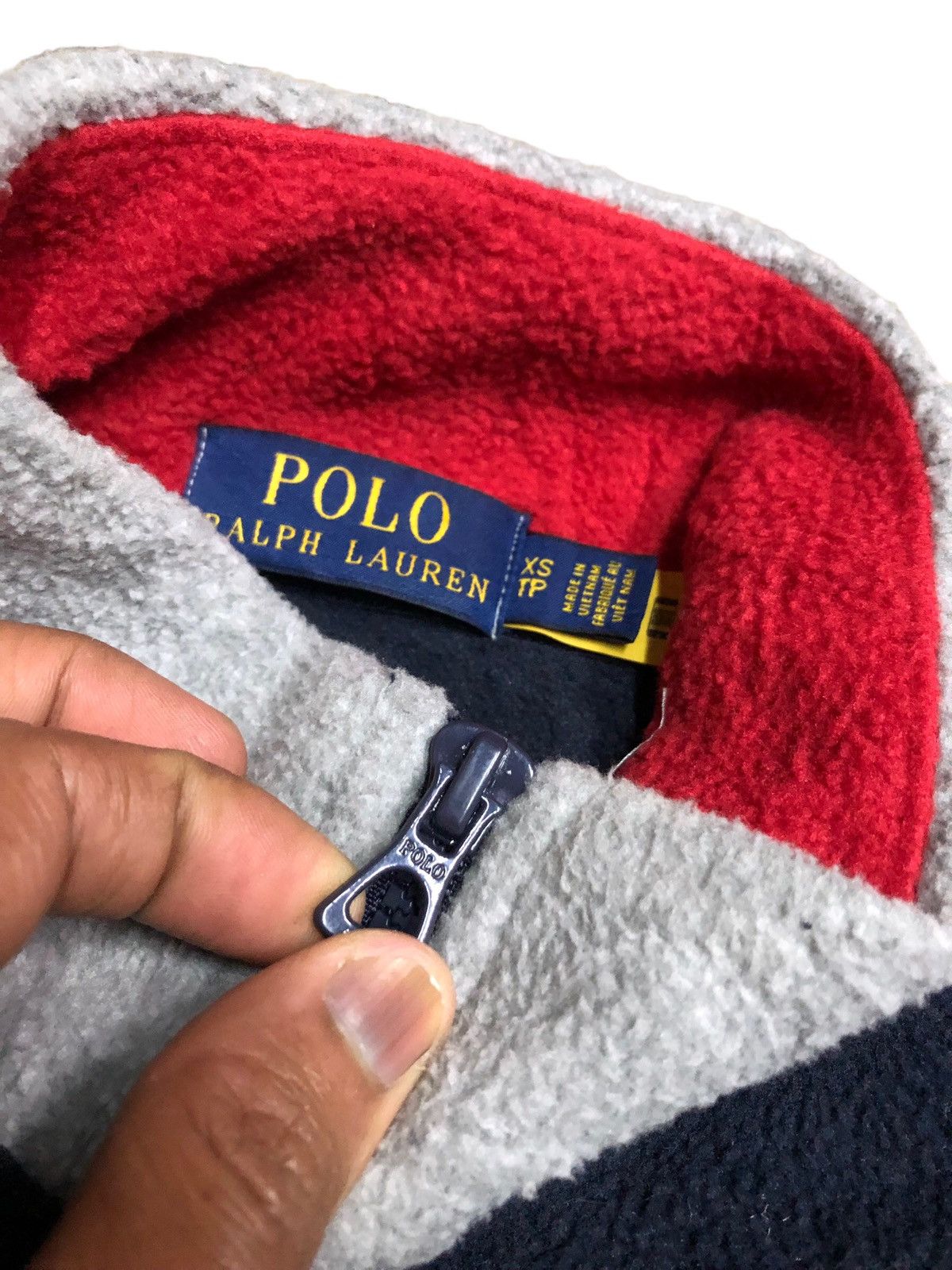 Polo Ralph Lauren × Vintage POLO RL POLAR FLEECE 1/4 ZIP PULLOVER Size US XS / EU 42 / 0 - 5 Thumbnail