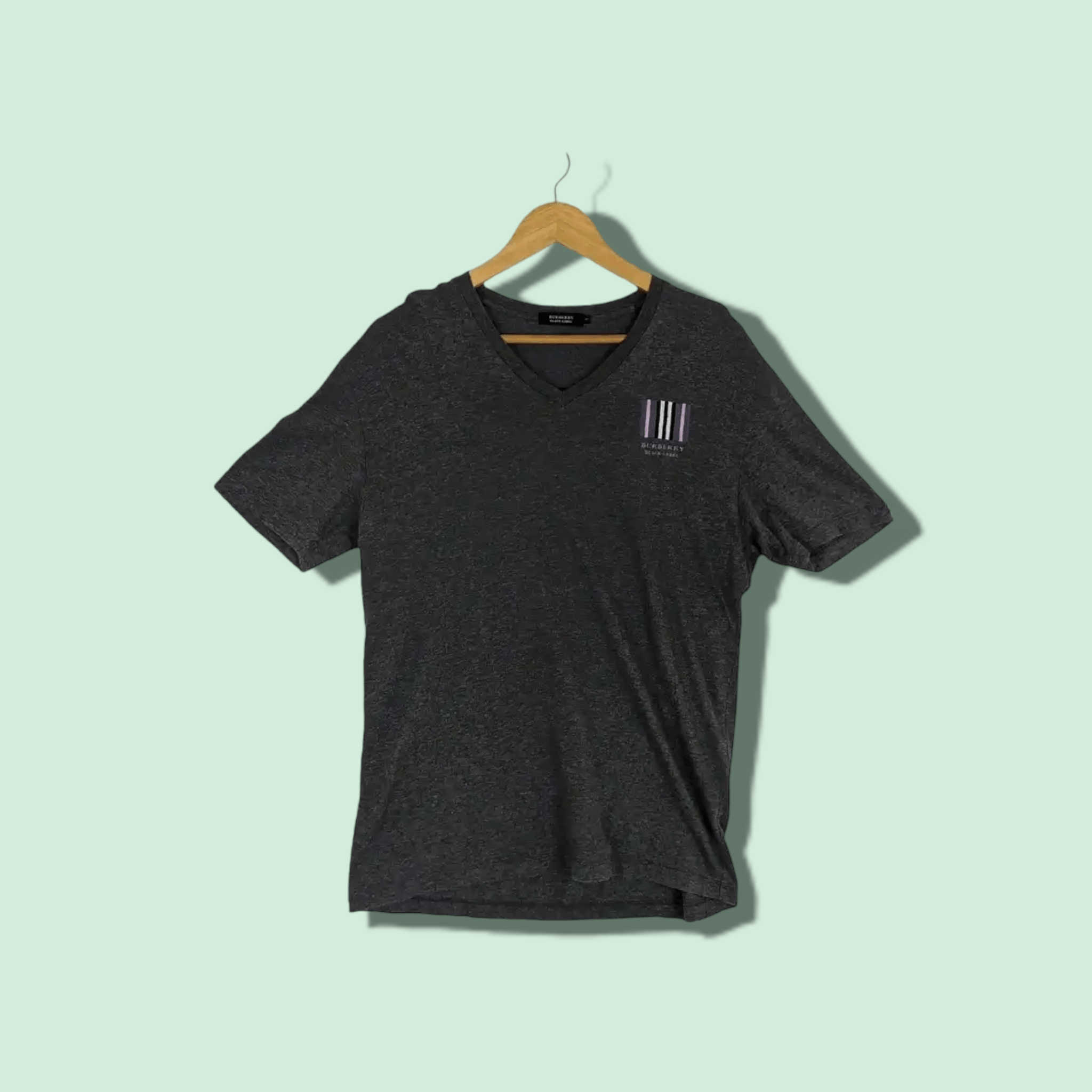 Burberry BURBERRY Grey Plain T-Shirt Size US M / EU 48-50 / 2 - 1 Thumbnail