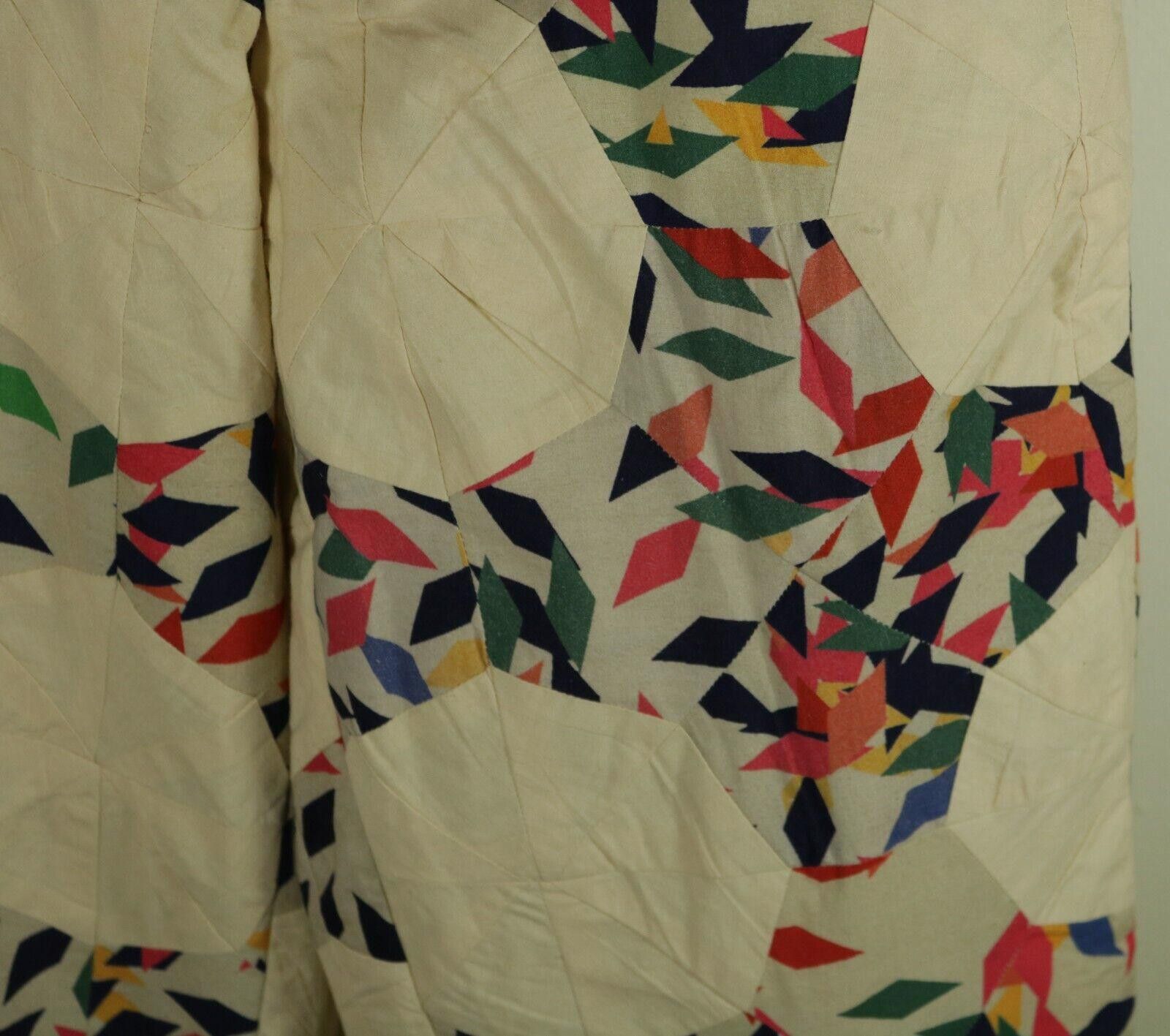Bode Bode Diamond Quilt Patchwork Wide Trousers 31 Size US 31 - 3 Thumbnail