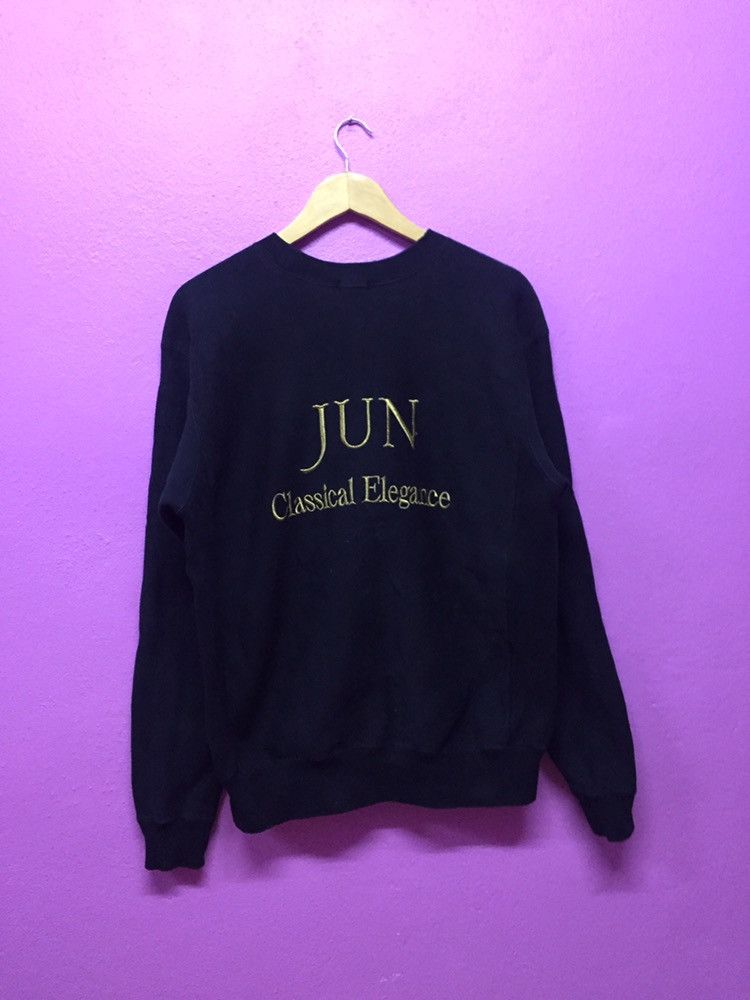 Japanese Brand Vintage 90’s Jun Men Sweatshirts Size US L / EU 52-54 / 3 - 1 Thumbnail