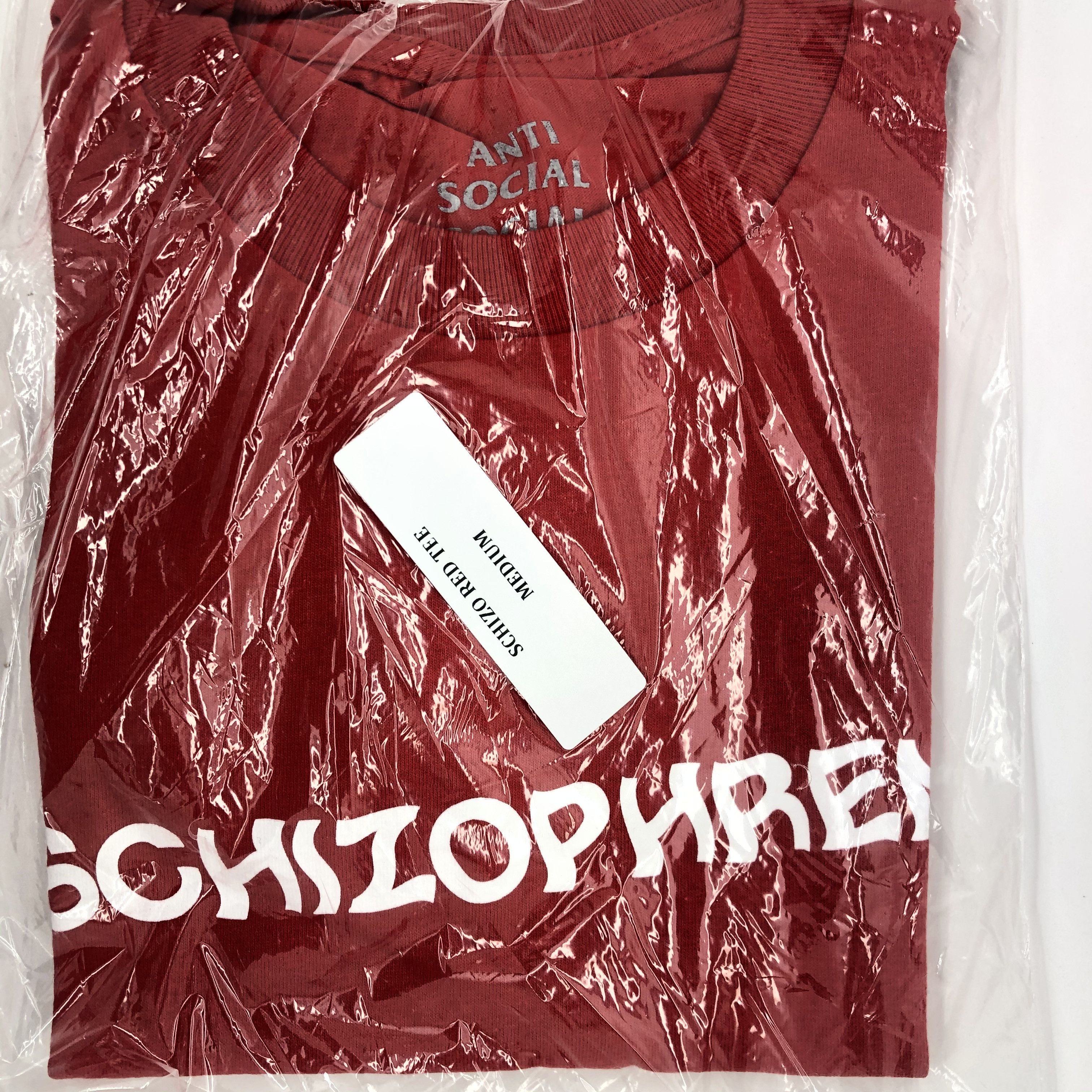 Anti Social Social Club DS ASSC White Logo Schizophrenia Schizo Red Tee Supreme Size US M / EU 48-50 / 2 - 2 Thumbnail