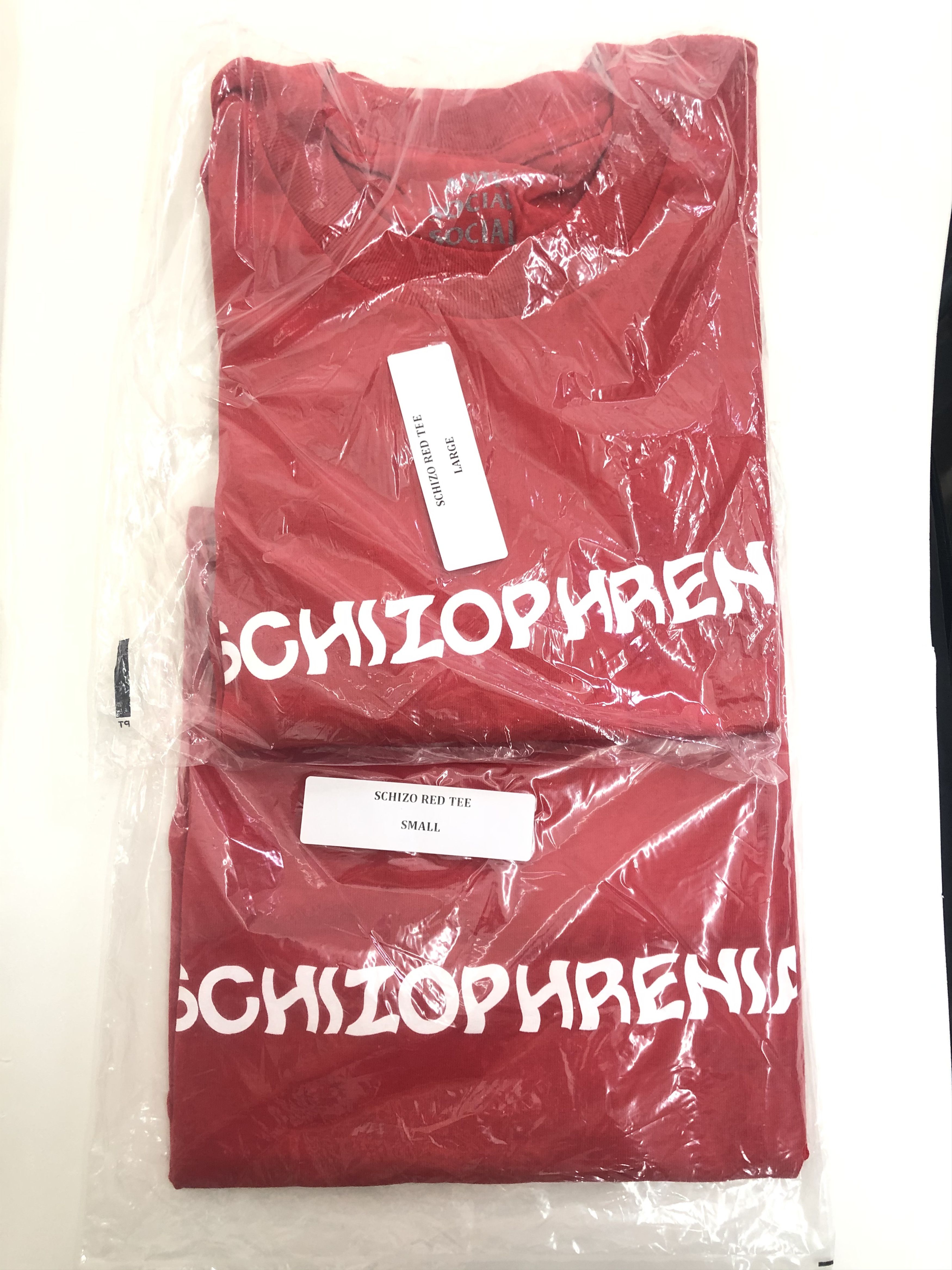 Anti Social Social Club DS ASSC White Logo Schizophrenia Schizo Red Tee Supreme Size US M / EU 48-50 / 2 - 7 Thumbnail