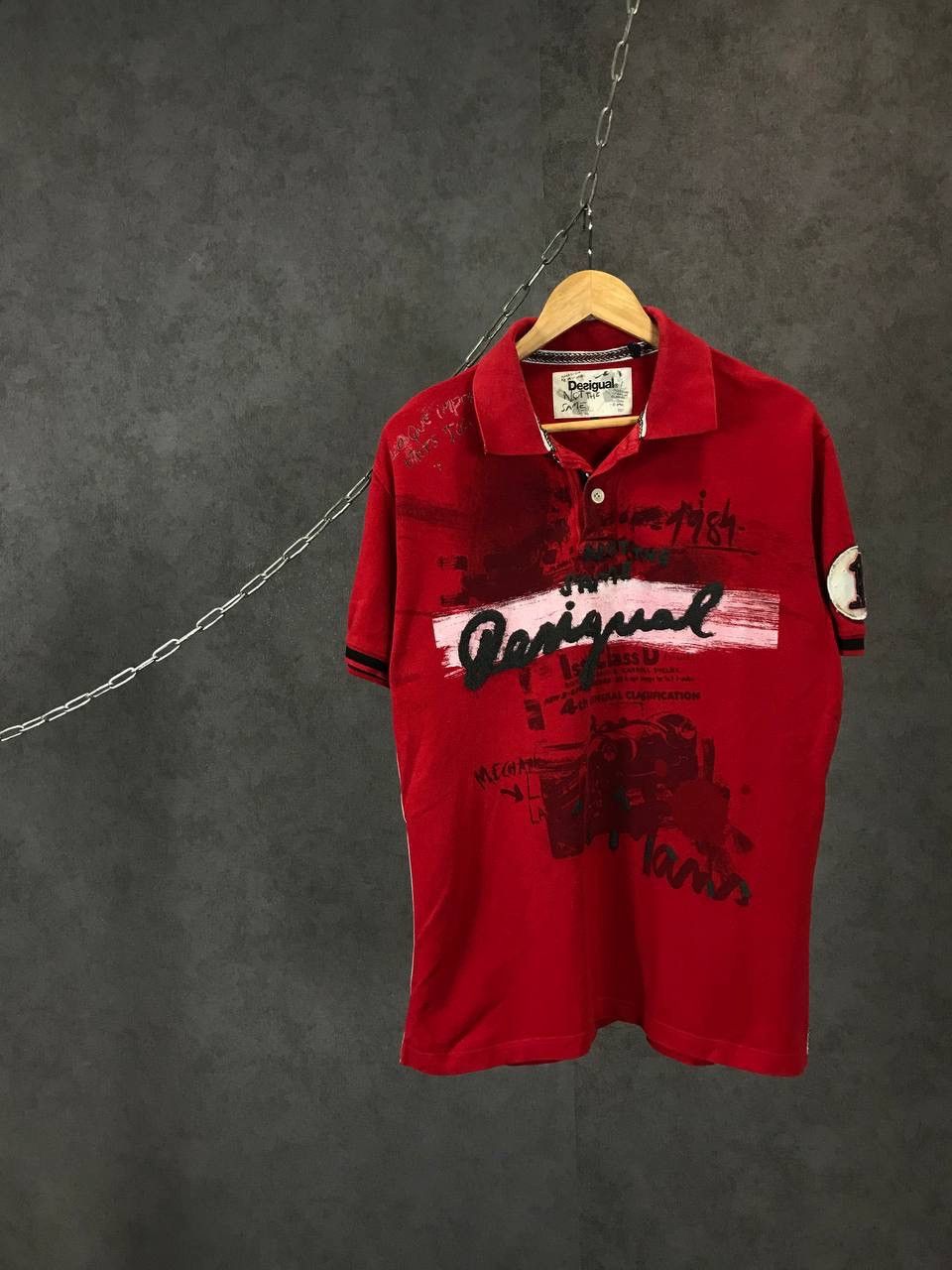 Desigual Desigual art designer polo tee Size US XL / EU 56 / 4 - 1 Thumbnail
