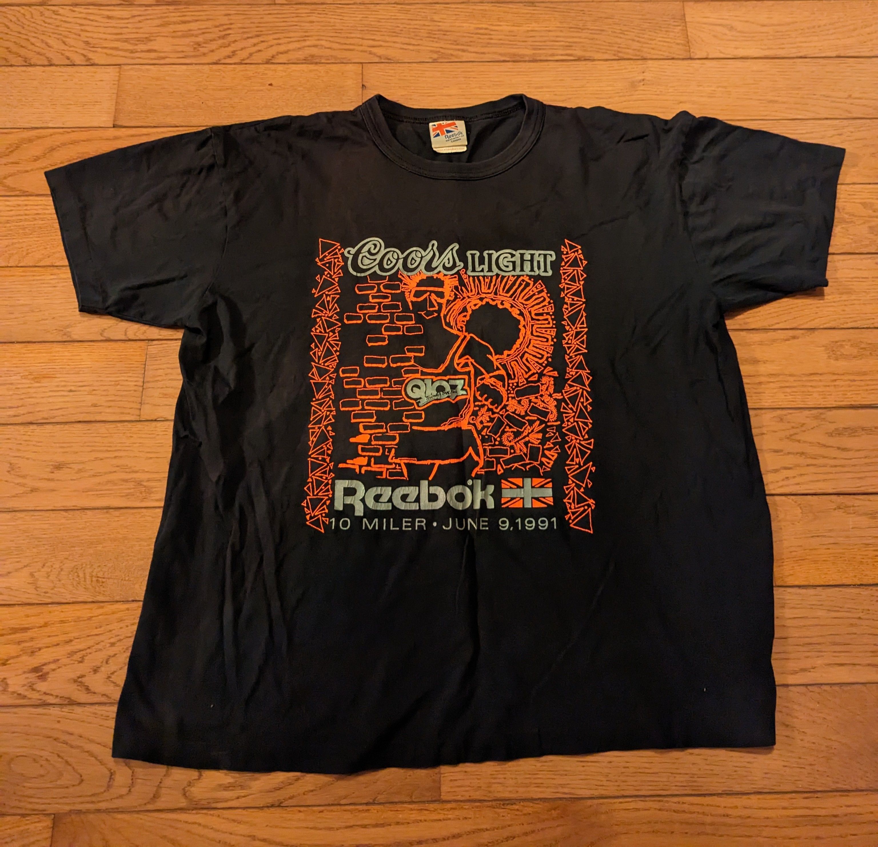 Reebok Vintage 1991 Reebok Pump Double Sided Single Stitched Tee Size US XL / EU 56 / 4 - 1 Thumbnail