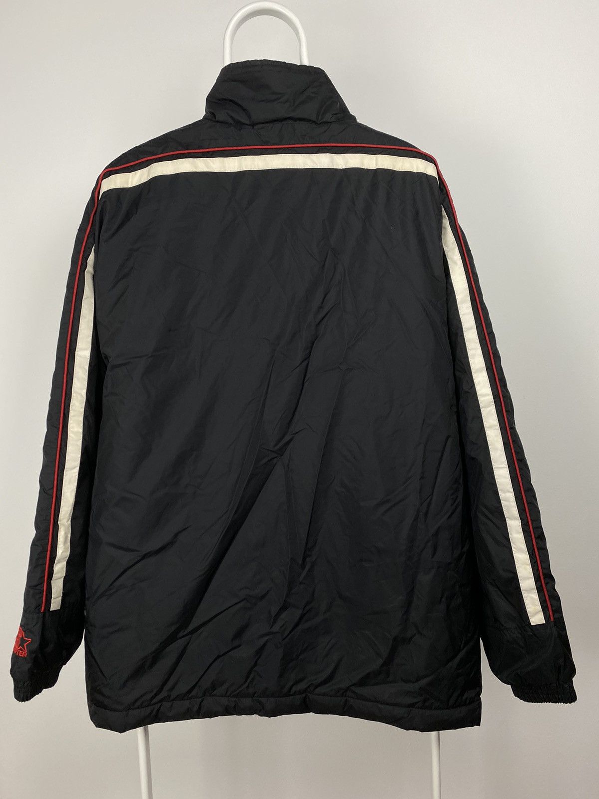 NBA × Starter × Vintage Chicago Bulls vintage black starter jacket Size US L / EU 52-54 / 3 - 8 Thumbnail