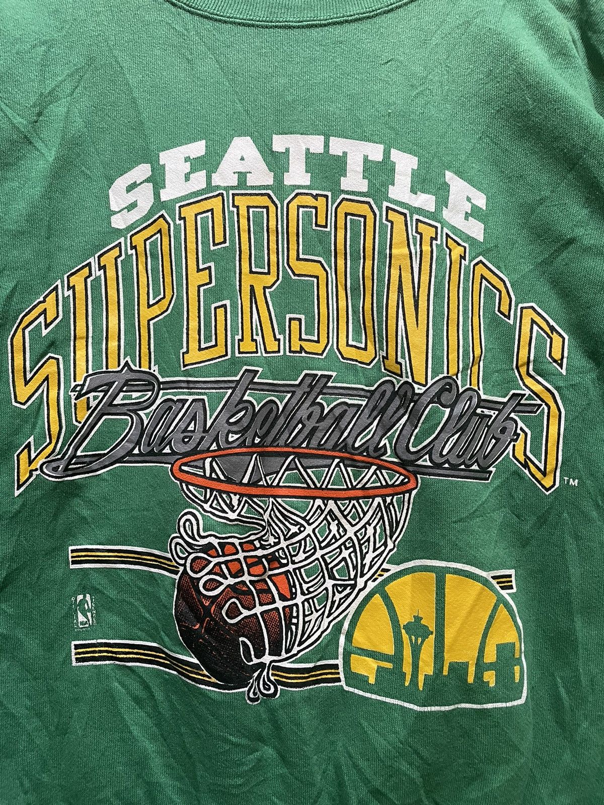 NBA Vintage NBA Seatle Supersonics Sweatshirt Size US M / EU 48-50 / 2 - 2 Thumbnail