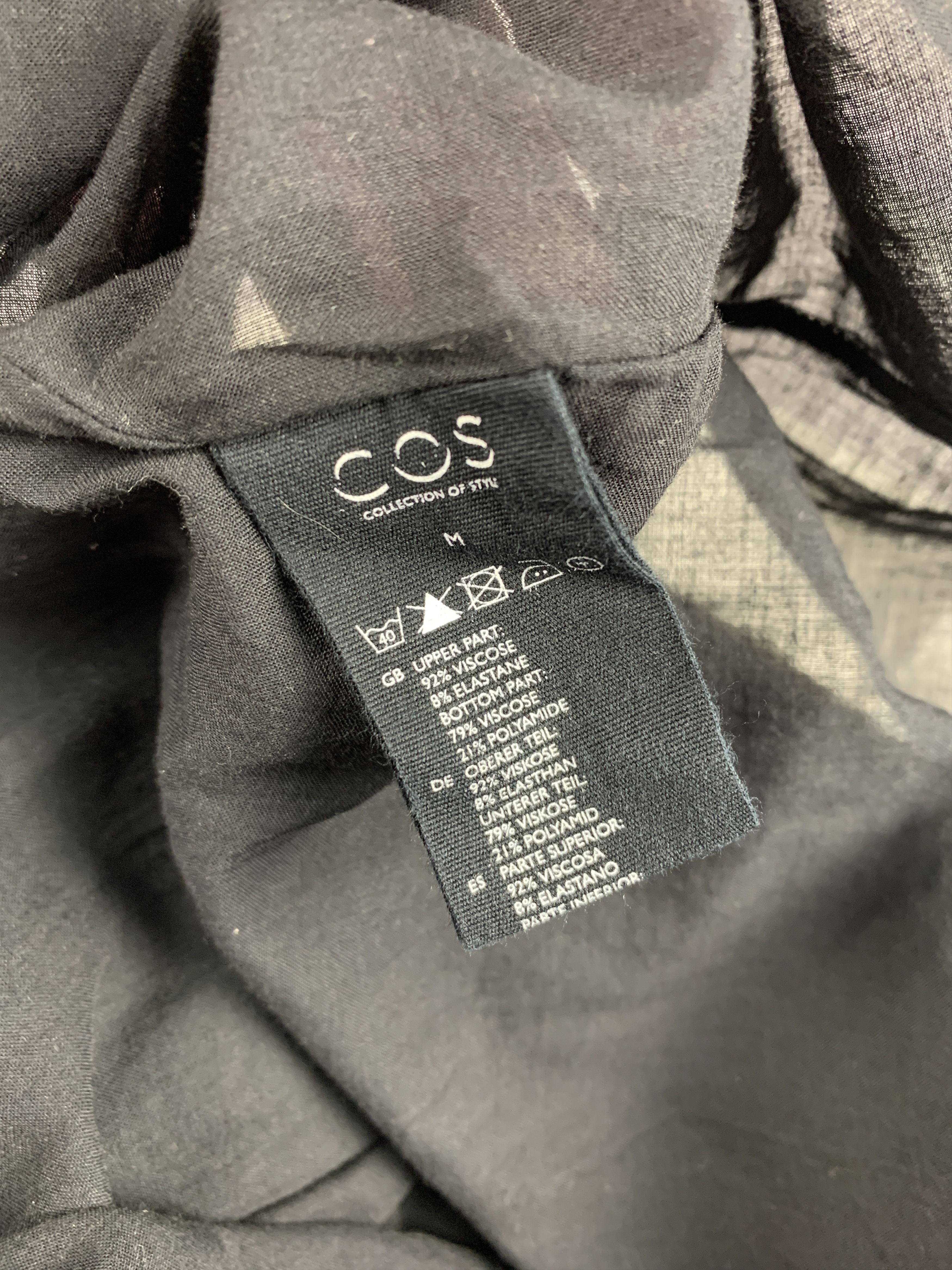 Cos Cos Black/White Colorblock Midi Dress Size M / US 6-8 / IT 42-44 - 6 Thumbnail