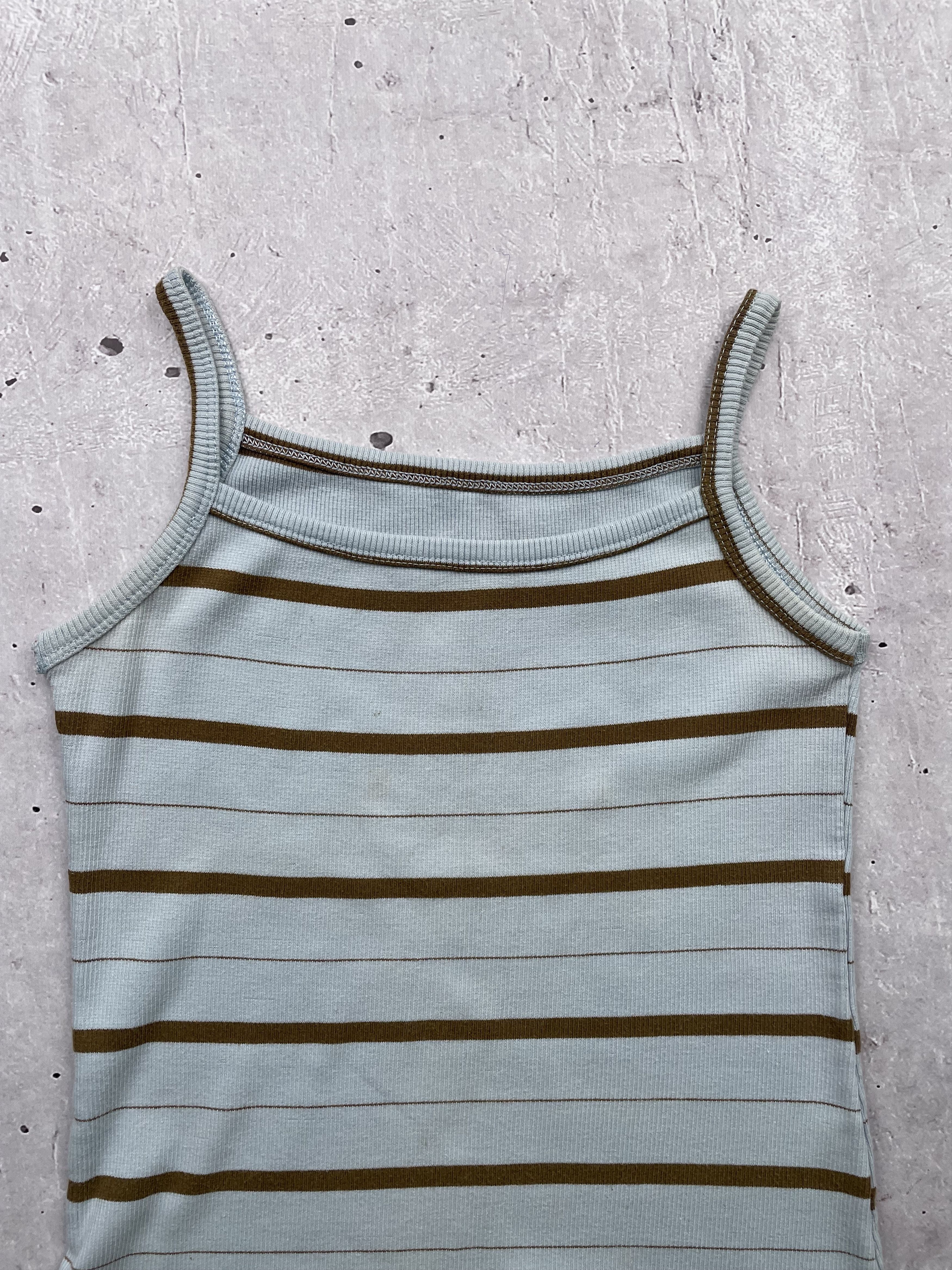 Japanese Brand × Vintage Vintage Striped Tank Top Size XS / US 0-2 / IT 36-38 - 2 Thumbnail