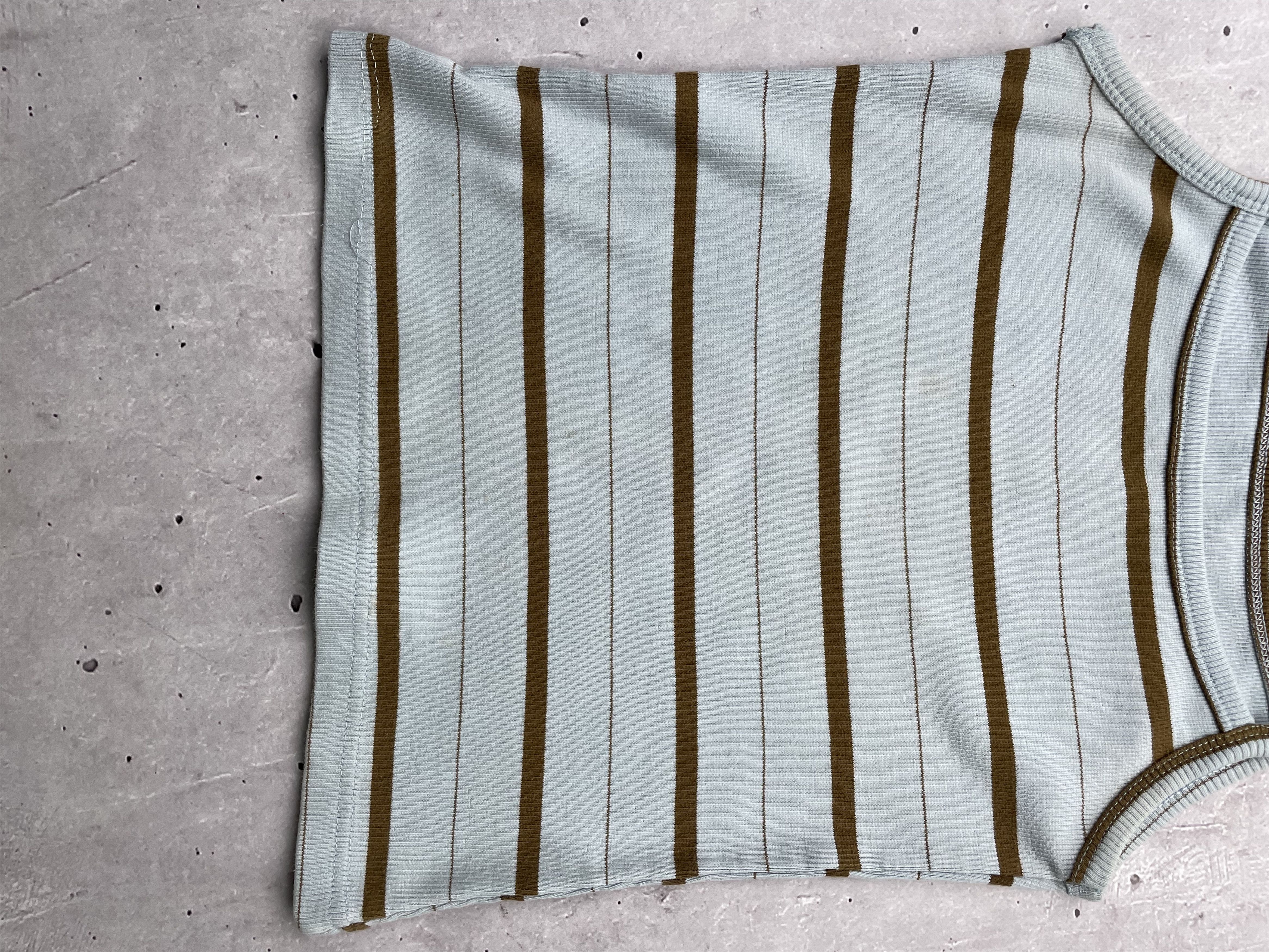 Japanese Brand × Vintage Vintage Striped Tank Top Size XS / US 0-2 / IT 36-38 - 3 Thumbnail