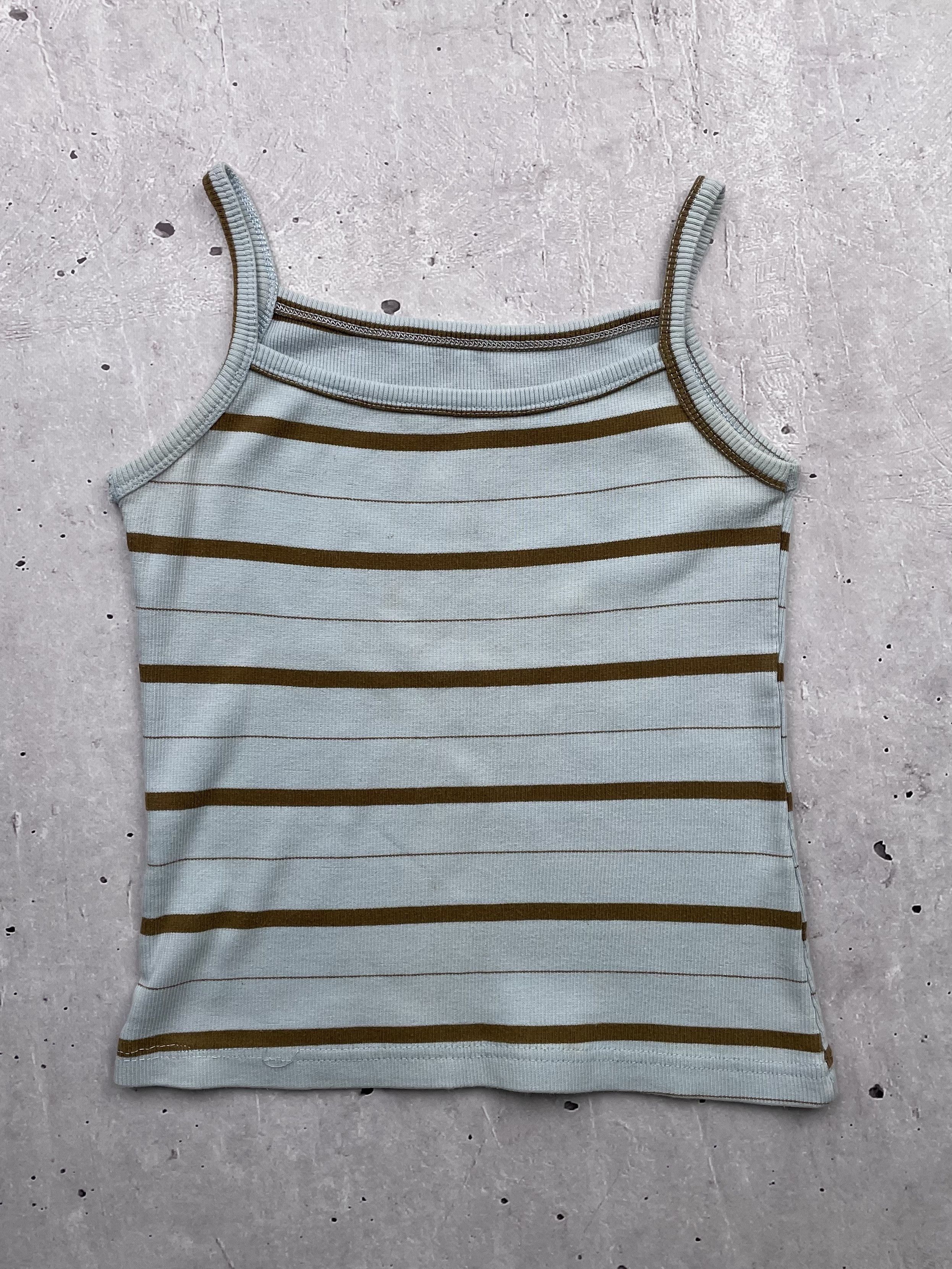 Japanese Brand × Vintage Vintage Striped Tank Top Size XS / US 0-2 / IT 36-38 - 1 Thumbnail