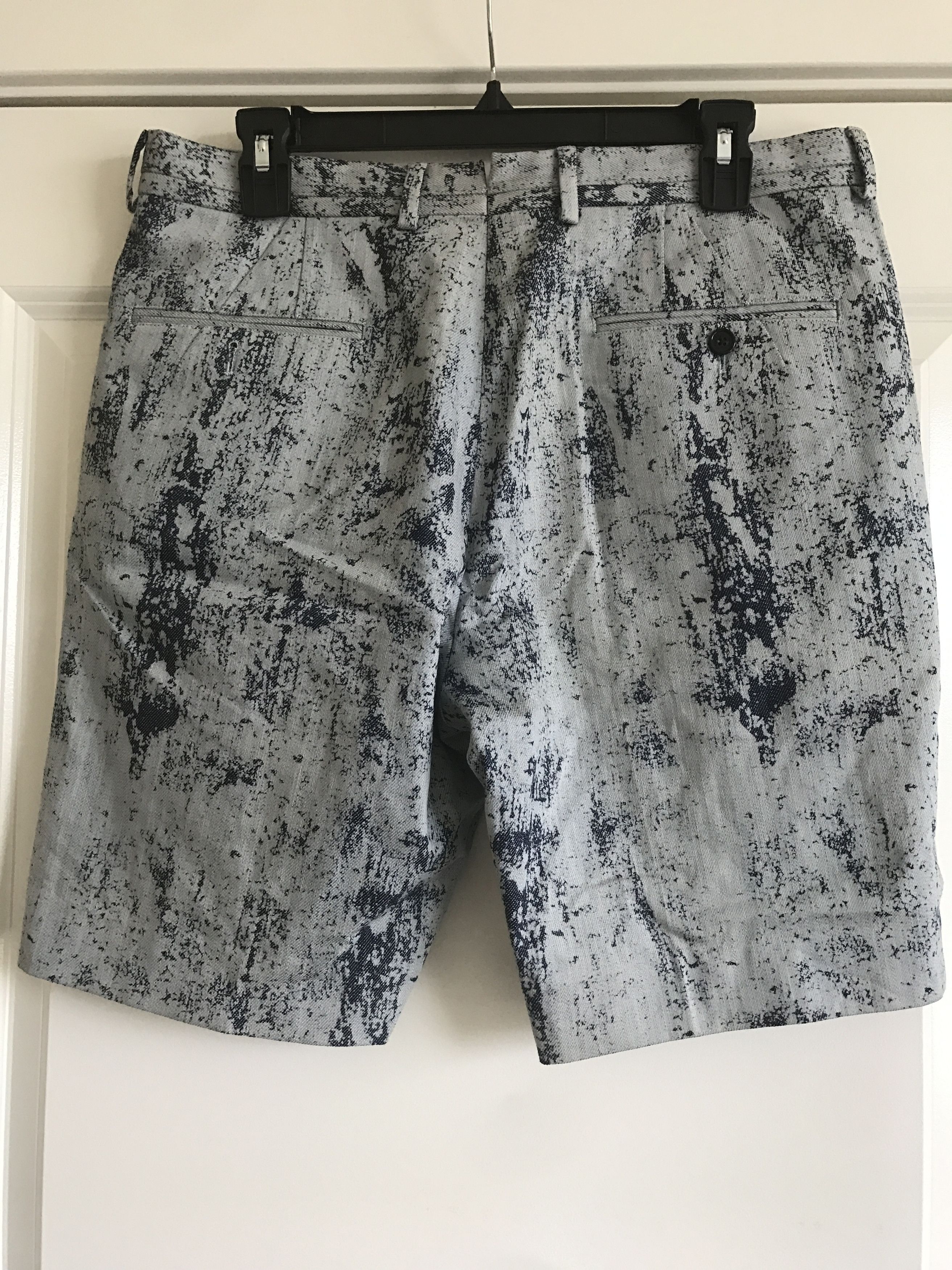 Fendi Blue Distressed Printed Classic Shorts Size 48 Size US 32 / EU 48 - 3 Thumbnail