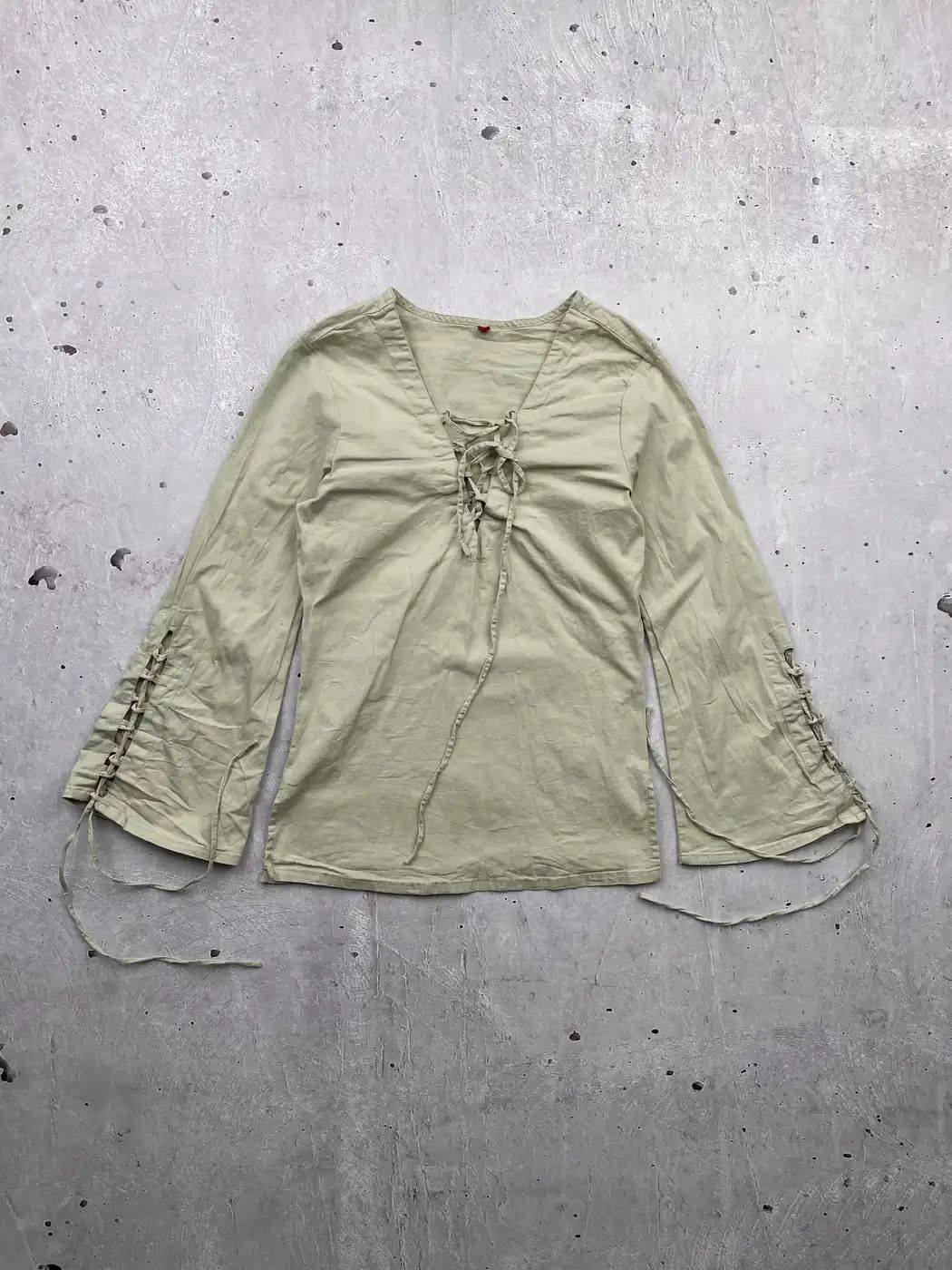 Japanese Brand × Vintage Vintage Bondage Flared Sleeve Long Sleeve Size XS / US 0-2 / IT 36-38 - 1 Thumbnail