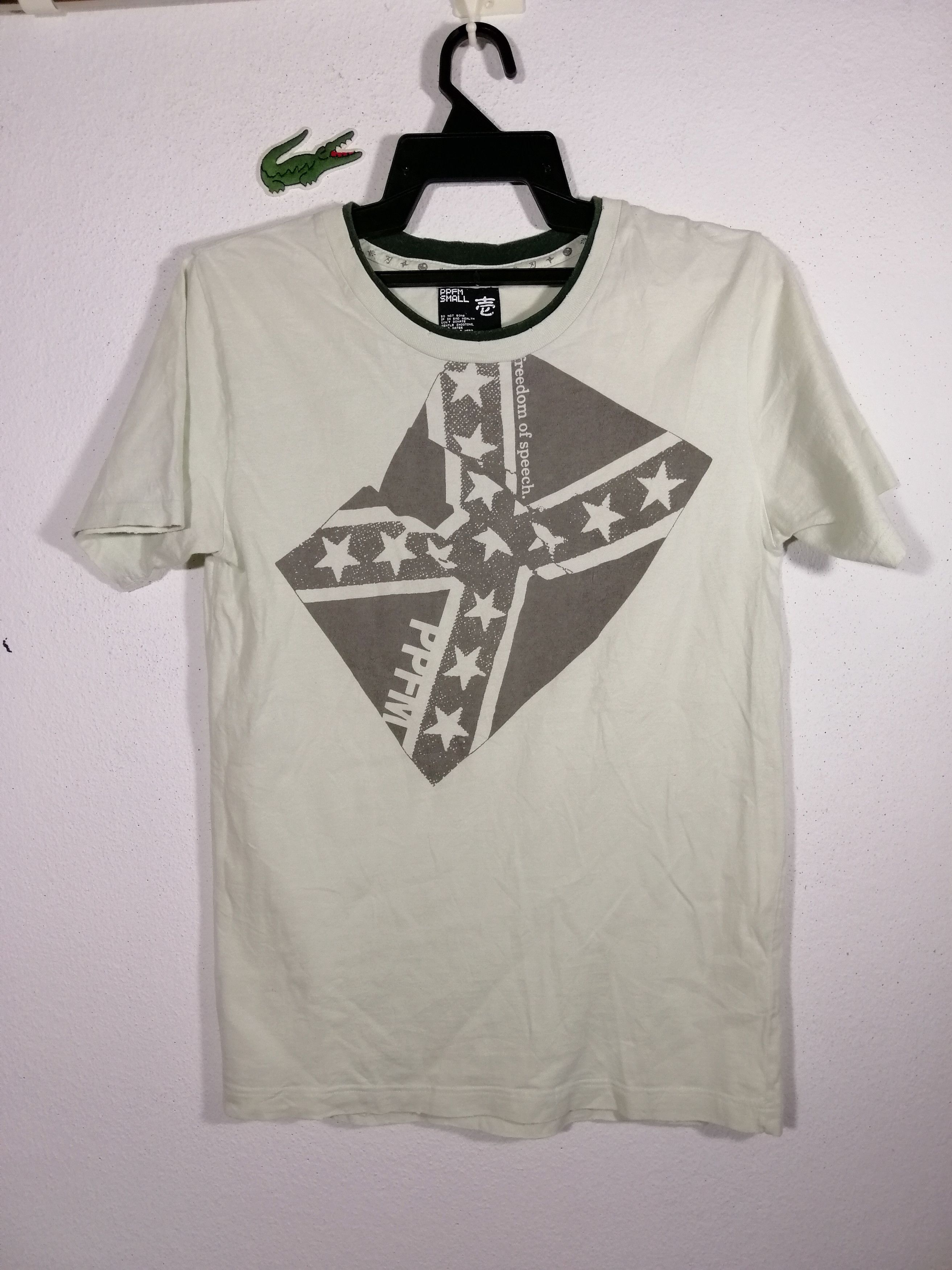 Pre-owned Ppfm Freedom Of Speech Star And Stripe Flag In Cream
