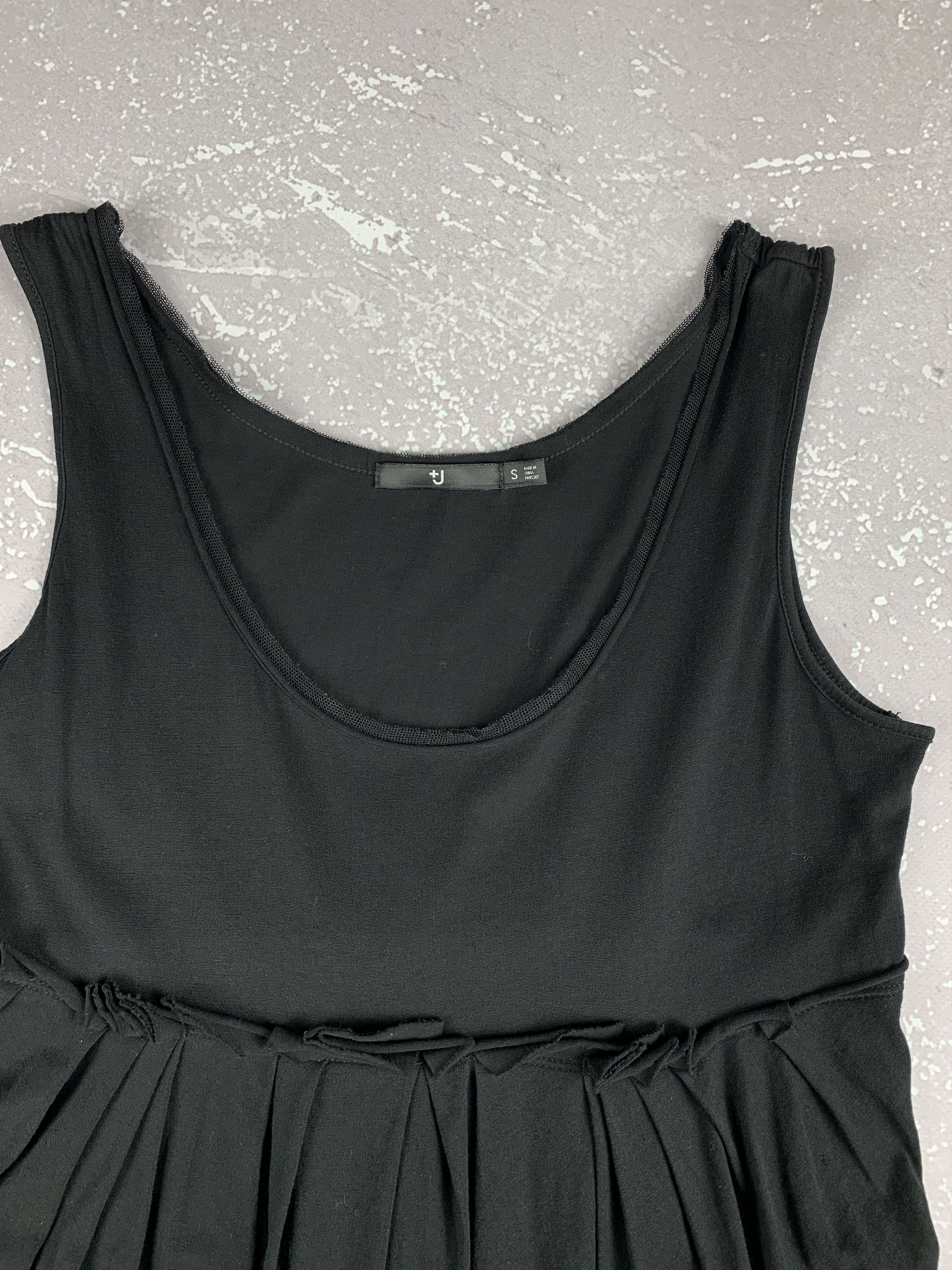 Japanese Brand Uniqlo +J Jil Sander Sleeveless Black Tank Dress Size S / US 4 / IT 40 - 4 Thumbnail