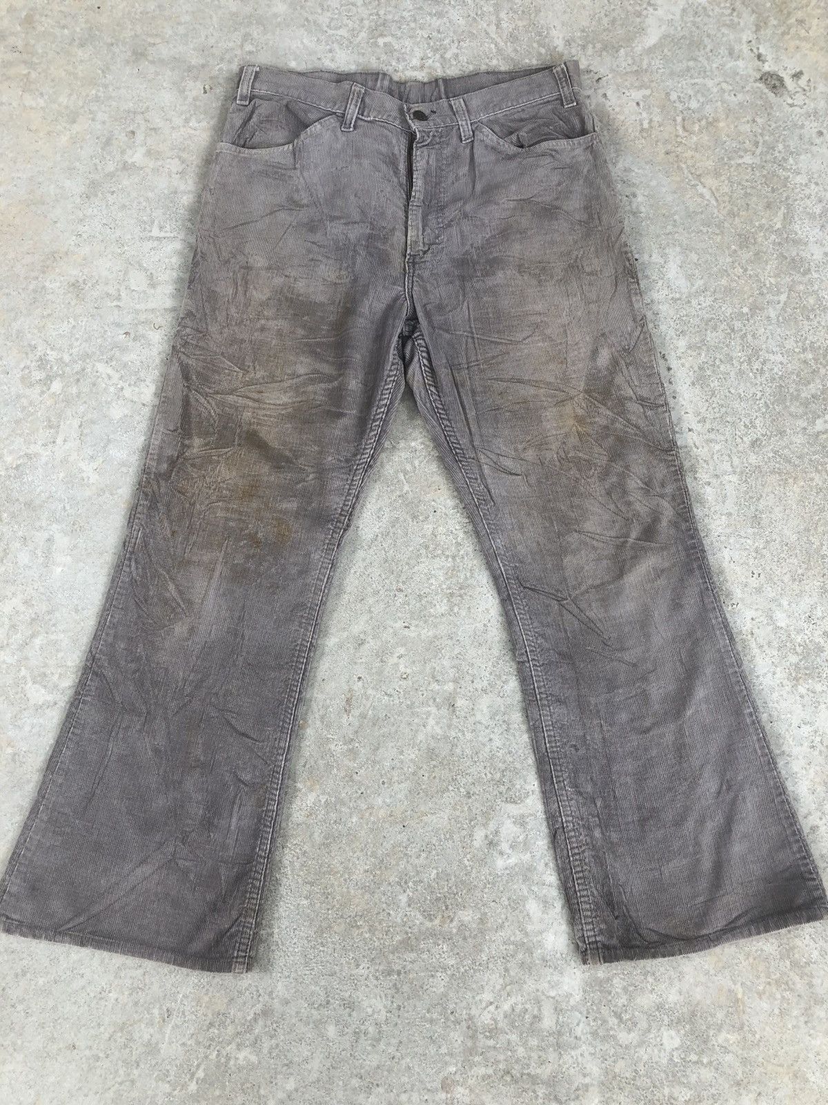 If Six Was Nine vintage 70s Levi’s Corduroy 646 flared pants Size US 33 - 1 Thumbnail