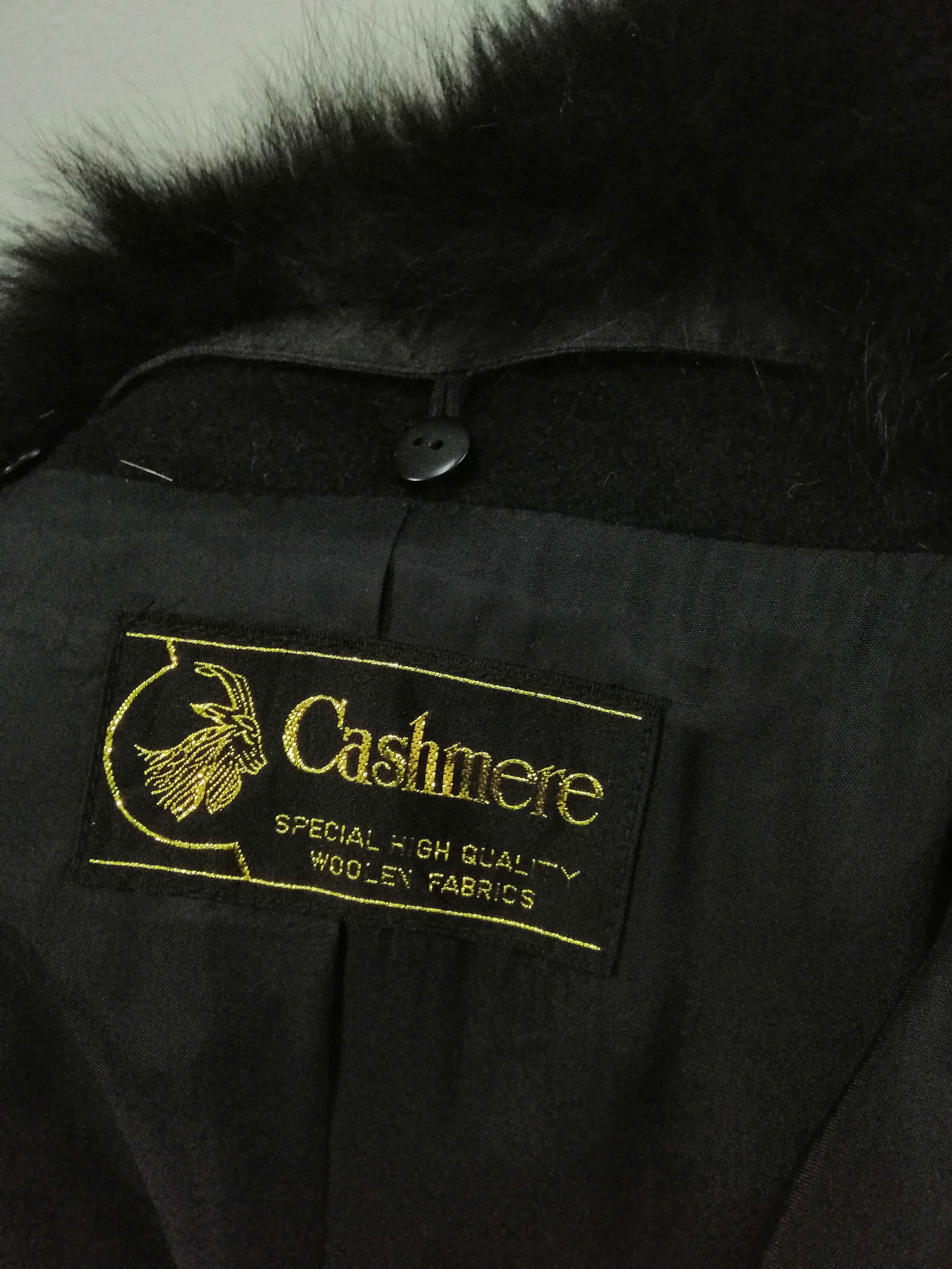 Japanese Brand CASHMERE BLACK WOOL COAT Size US L / EU 52-54 / 3 - 9 Thumbnail
