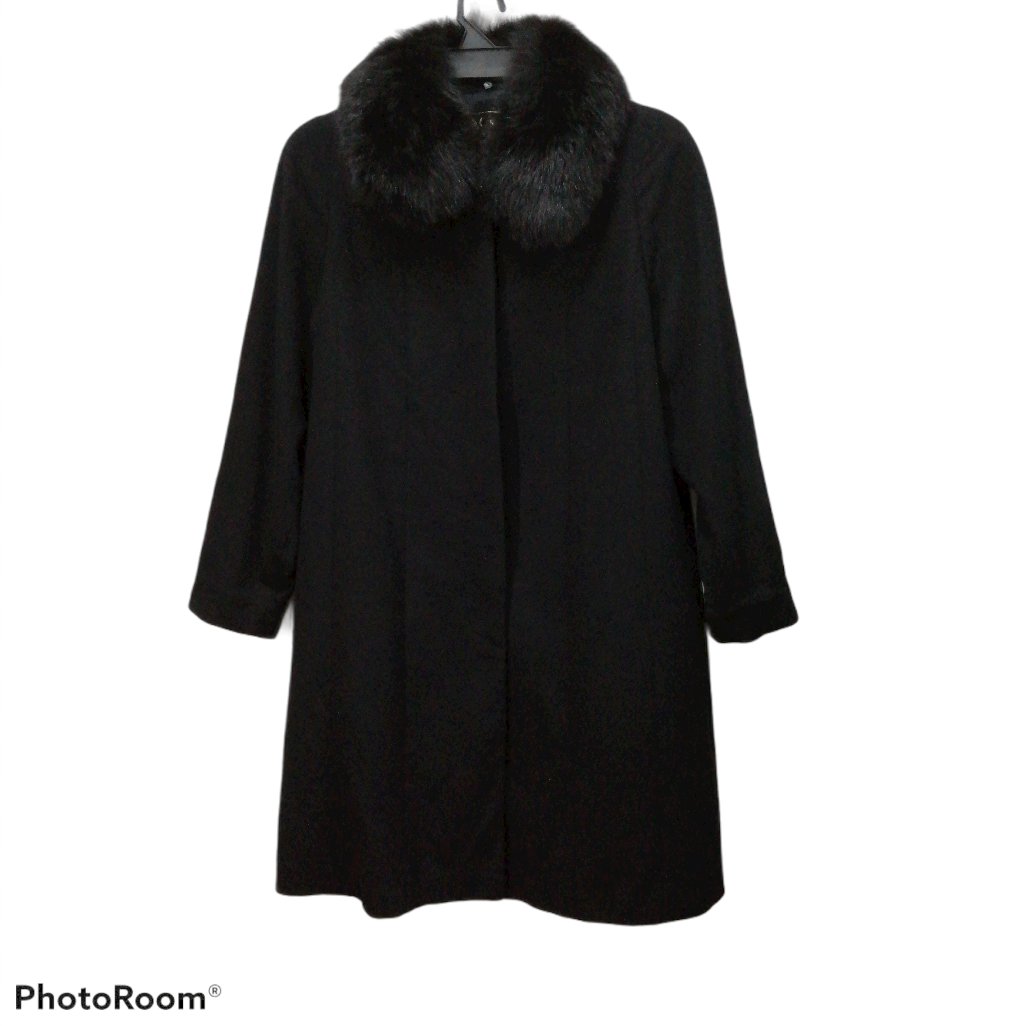 Japanese Brand CASHMERE BLACK WOOL COAT Size US L / EU 52-54 / 3 - 1 Thumbnail