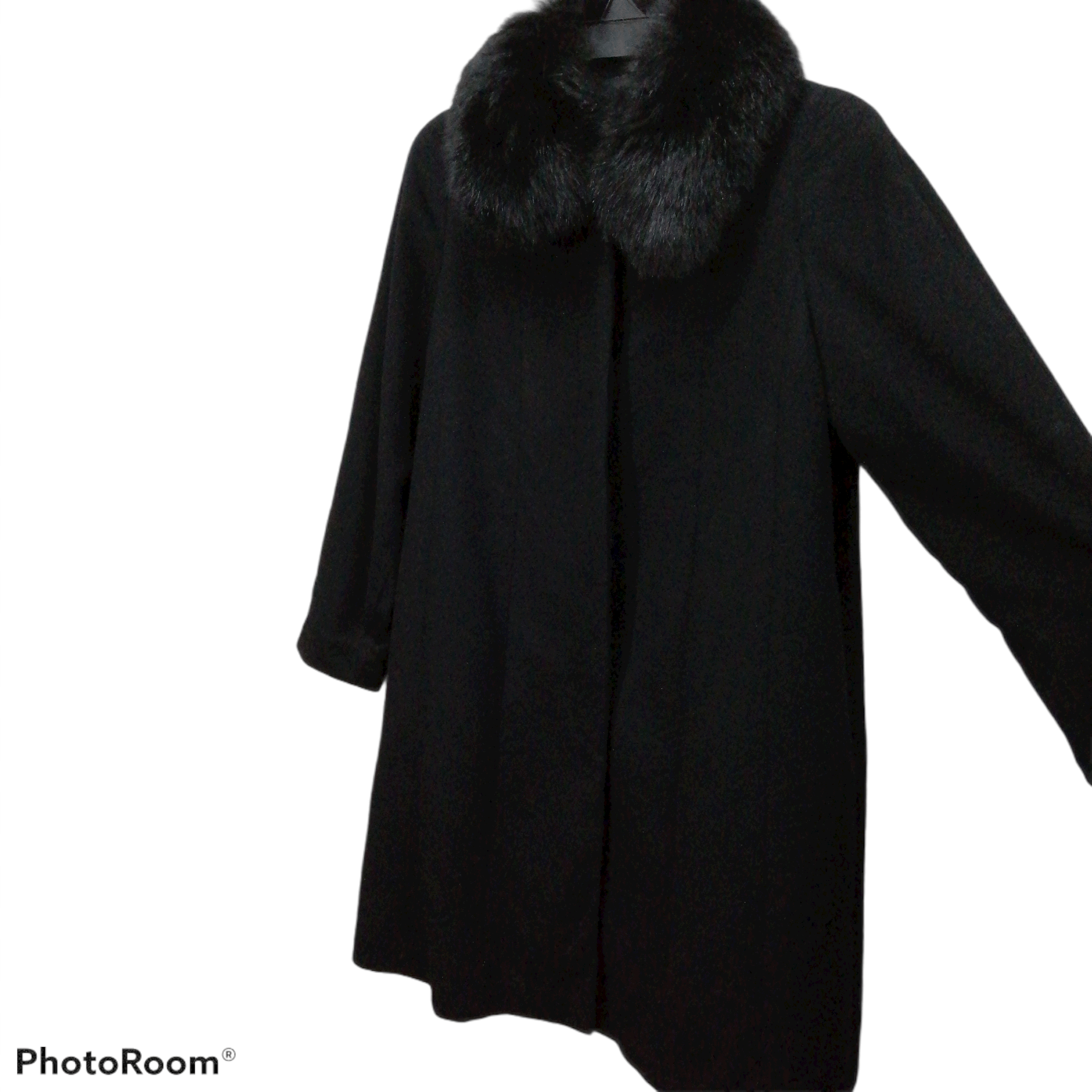 Japanese Brand CASHMERE BLACK WOOL COAT Size US L / EU 52-54 / 3 - 3 Thumbnail