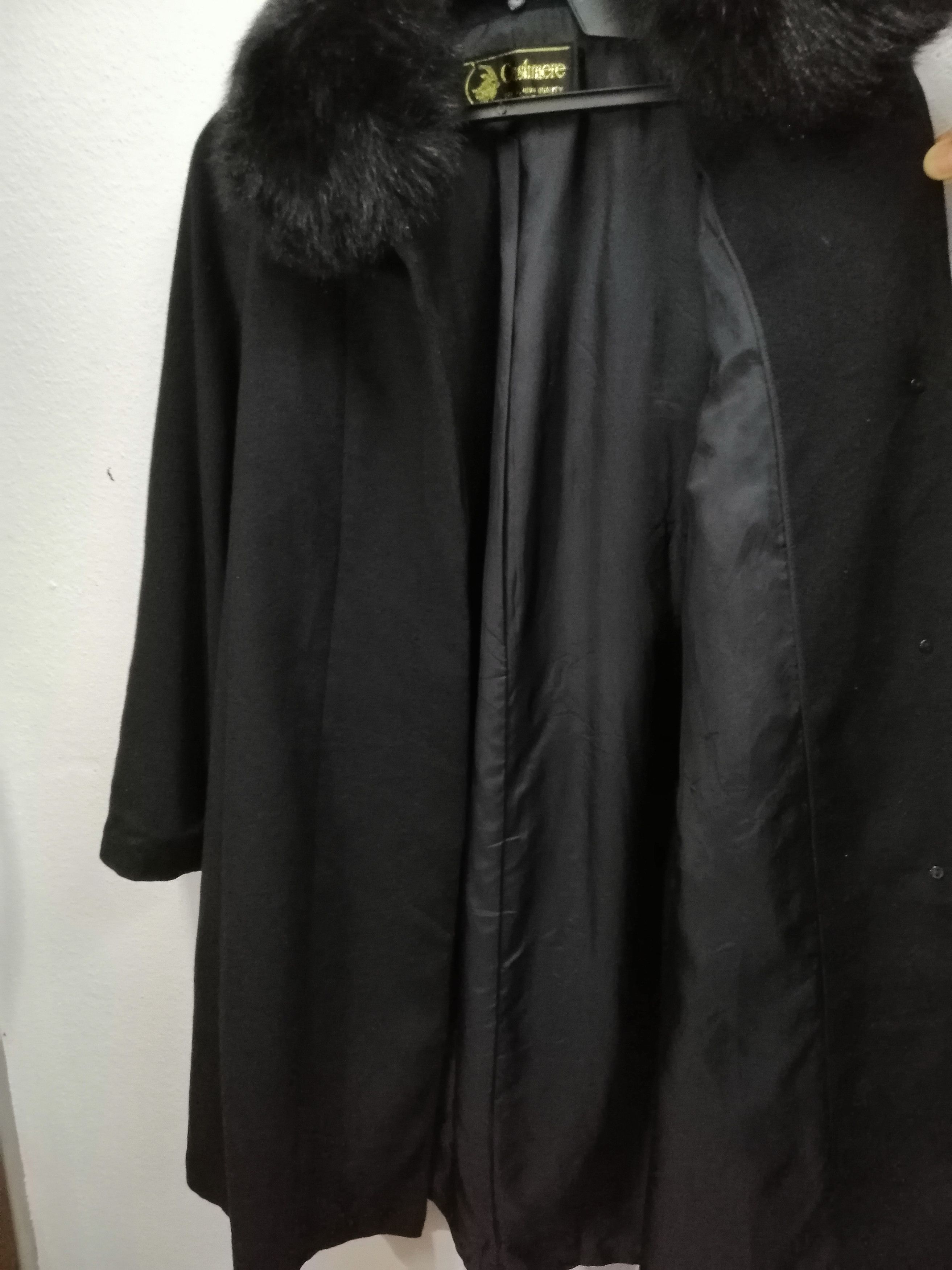Japanese Brand CASHMERE BLACK WOOL COAT Size US L / EU 52-54 / 3 - 6 Thumbnail