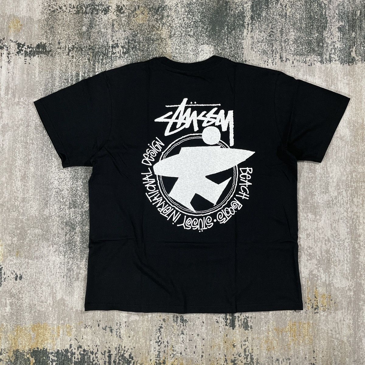 stussy beach roots tee