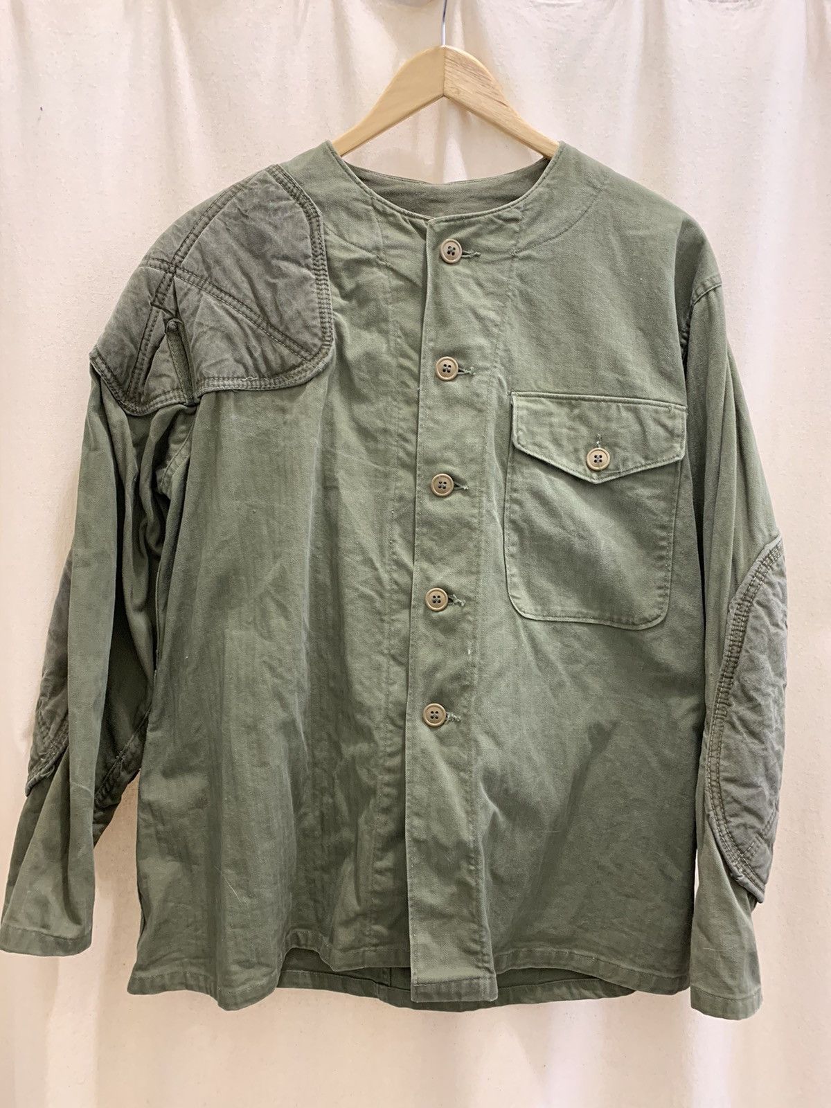 Vintage Vintage WWII 1940s Herringbone Padded Sniper Jacket Size US S / EU 44-46 / 1 - 1 Thumbnail