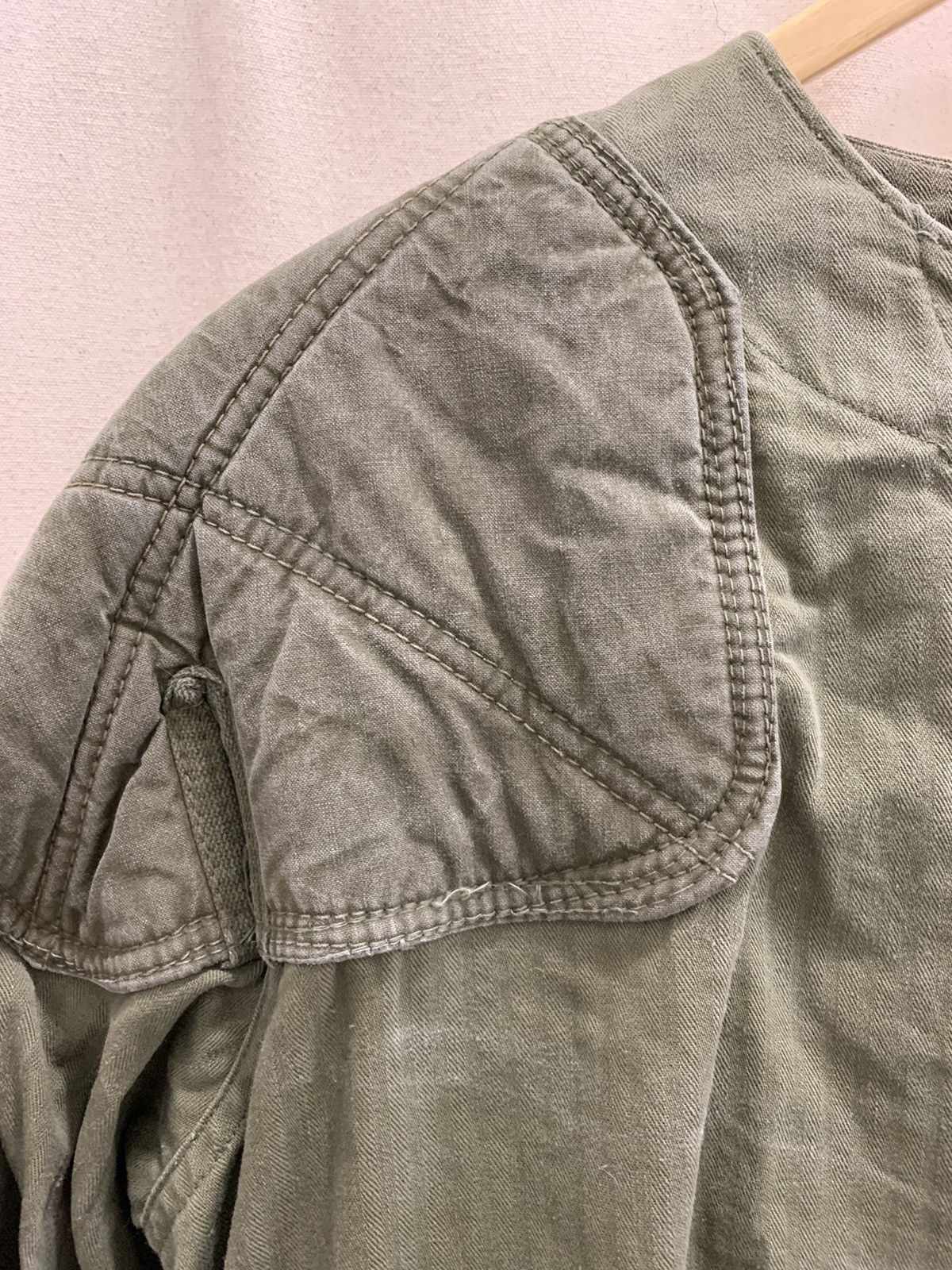 Vintage Vintage WWII 1940s Herringbone Padded Sniper Jacket Size US S / EU 44-46 / 1 - 2 Thumbnail