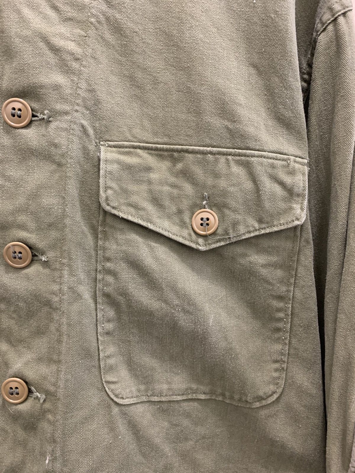 Vintage Vintage WWII 1940s Herringbone Padded Sniper Jacket Size US S / EU 44-46 / 1 - 3 Thumbnail