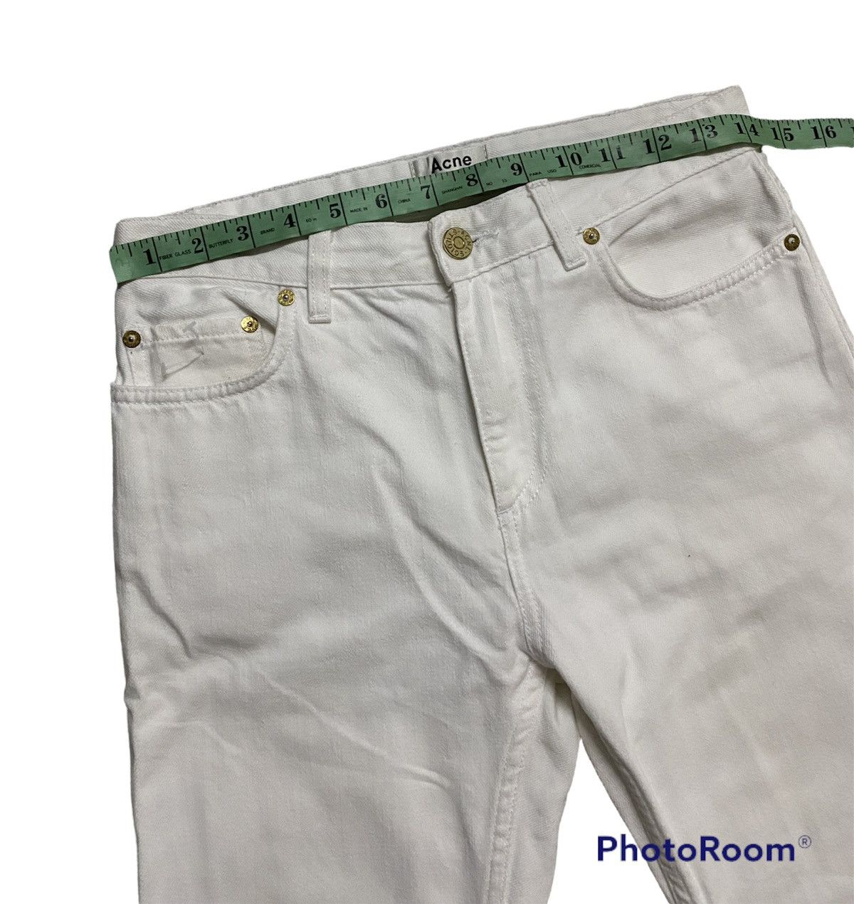 Vintage Acne Studios Pop White Denim Jeans