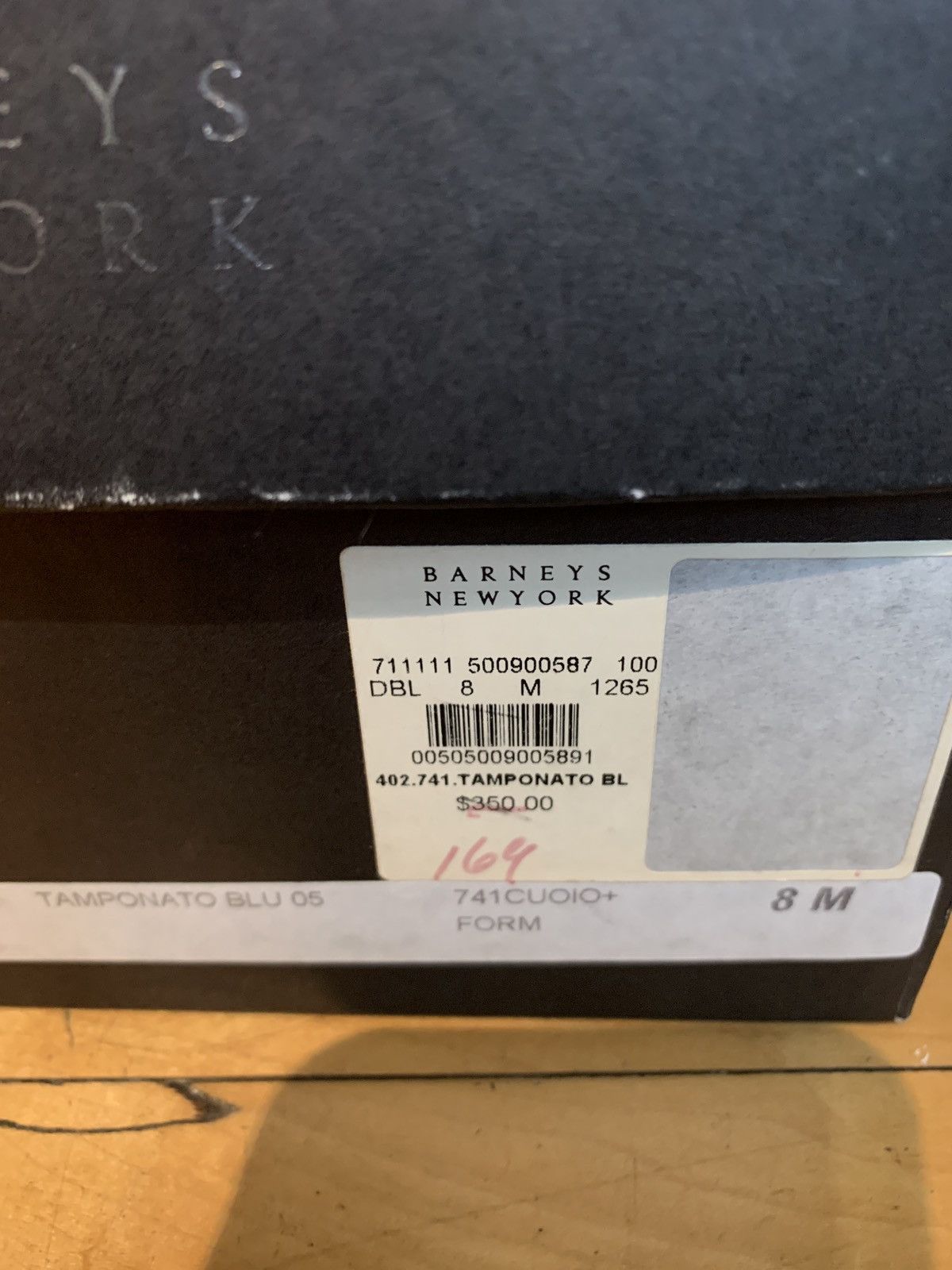 Barneys New York Barney’s New York Cap Toe Leather Dress Shoe Tamponato Blue Size US 8 / EU 41 - 2 Thumbnail