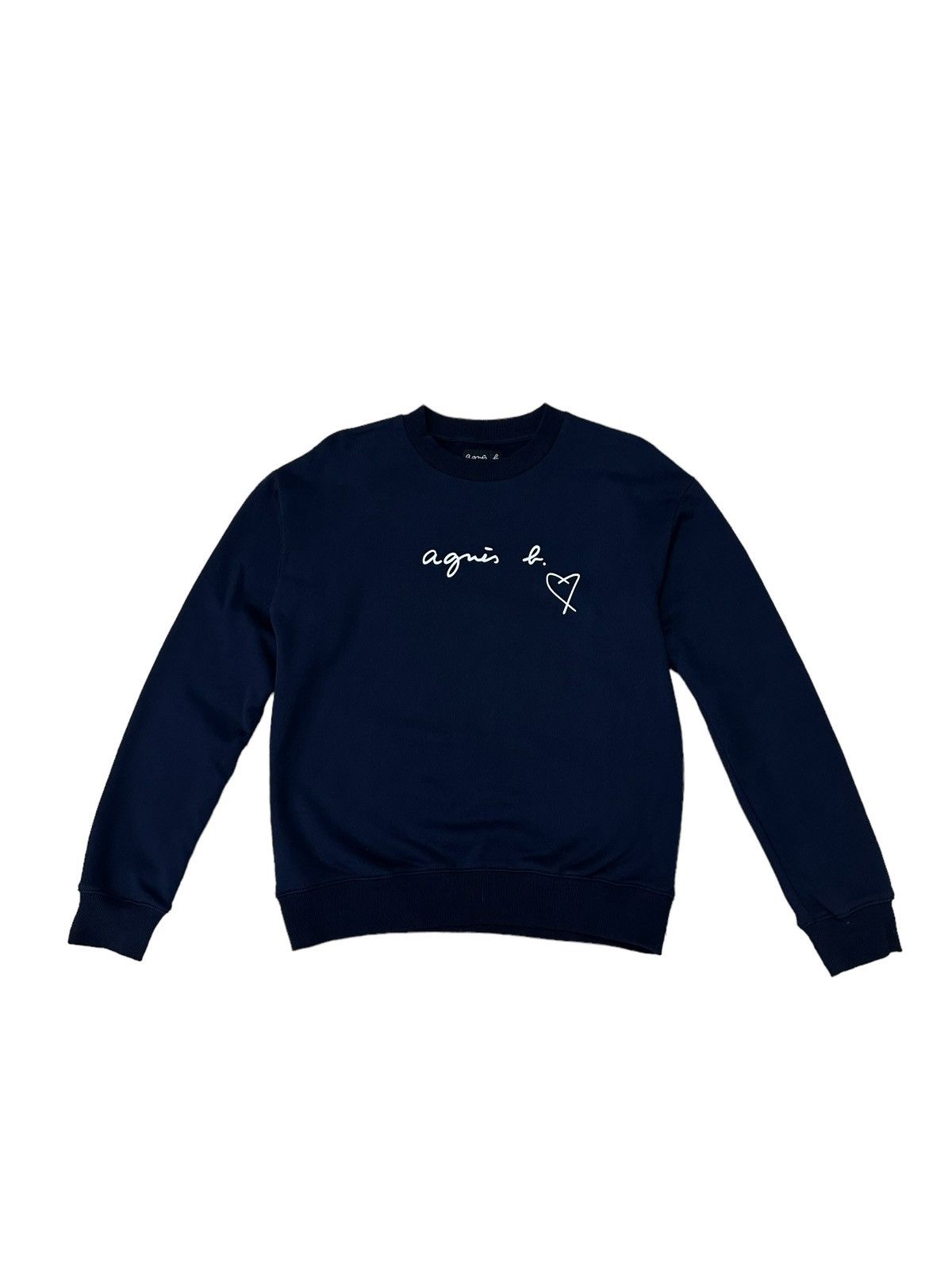 agnes b. AGNES B NAVY BLUE SPELL OUT SWETSHIRT Size US M / EU 48-50 / 2 - 1 Thumbnail