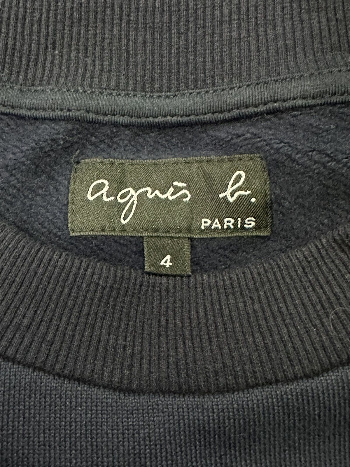 agnes b. AGNES B NAVY BLUE SPELL OUT SWETSHIRT Size US M / EU 48-50 / 2 - 4 Thumbnail