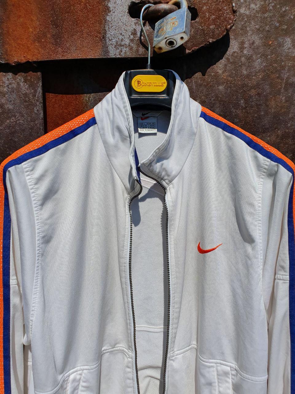 Nike × Vintage Rare Vintage White Orange Logo Light Jacket track top Size US L / EU 52-54 / 3 - 3 Thumbnail