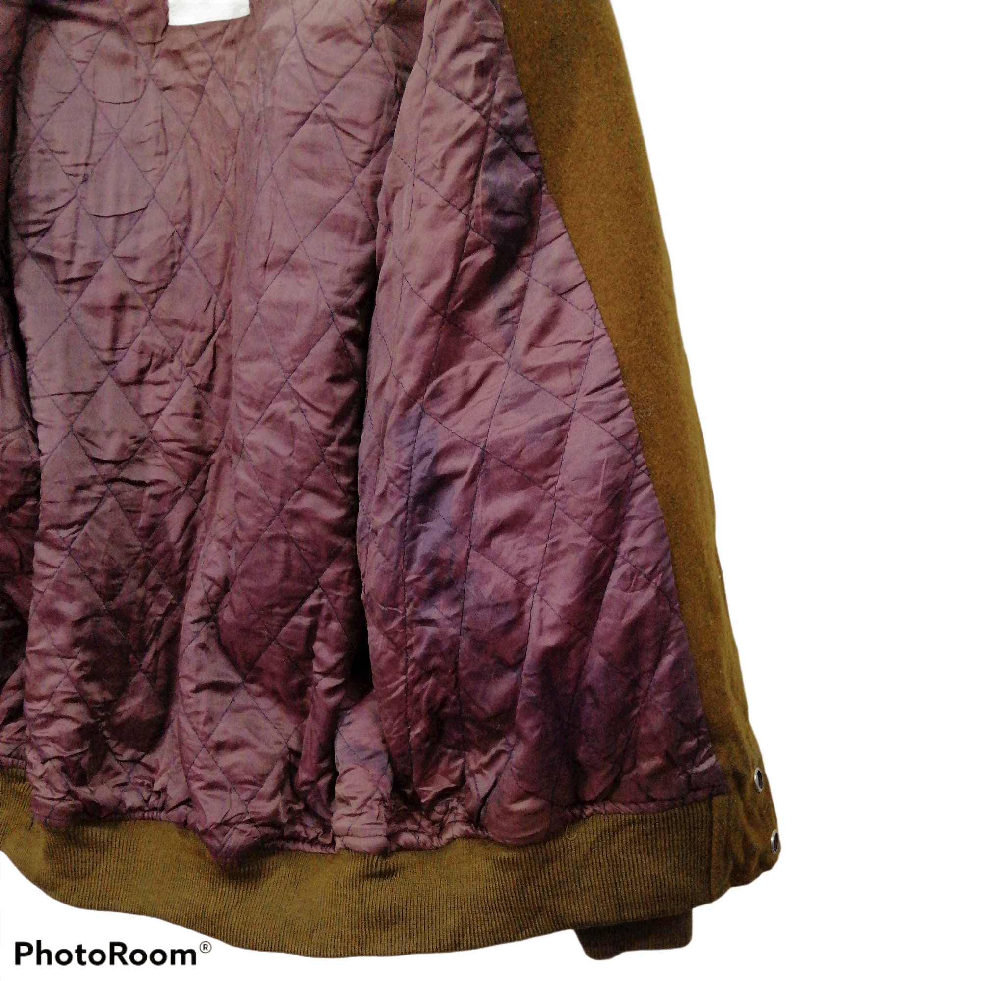 Japanese Brand × Vintage EASY RISE AMERICAN SPIRITS WOOL WITH LEATHER SLEEVE JACKET Size US L / EU 52-54 / 3 - 11 Thumbnail