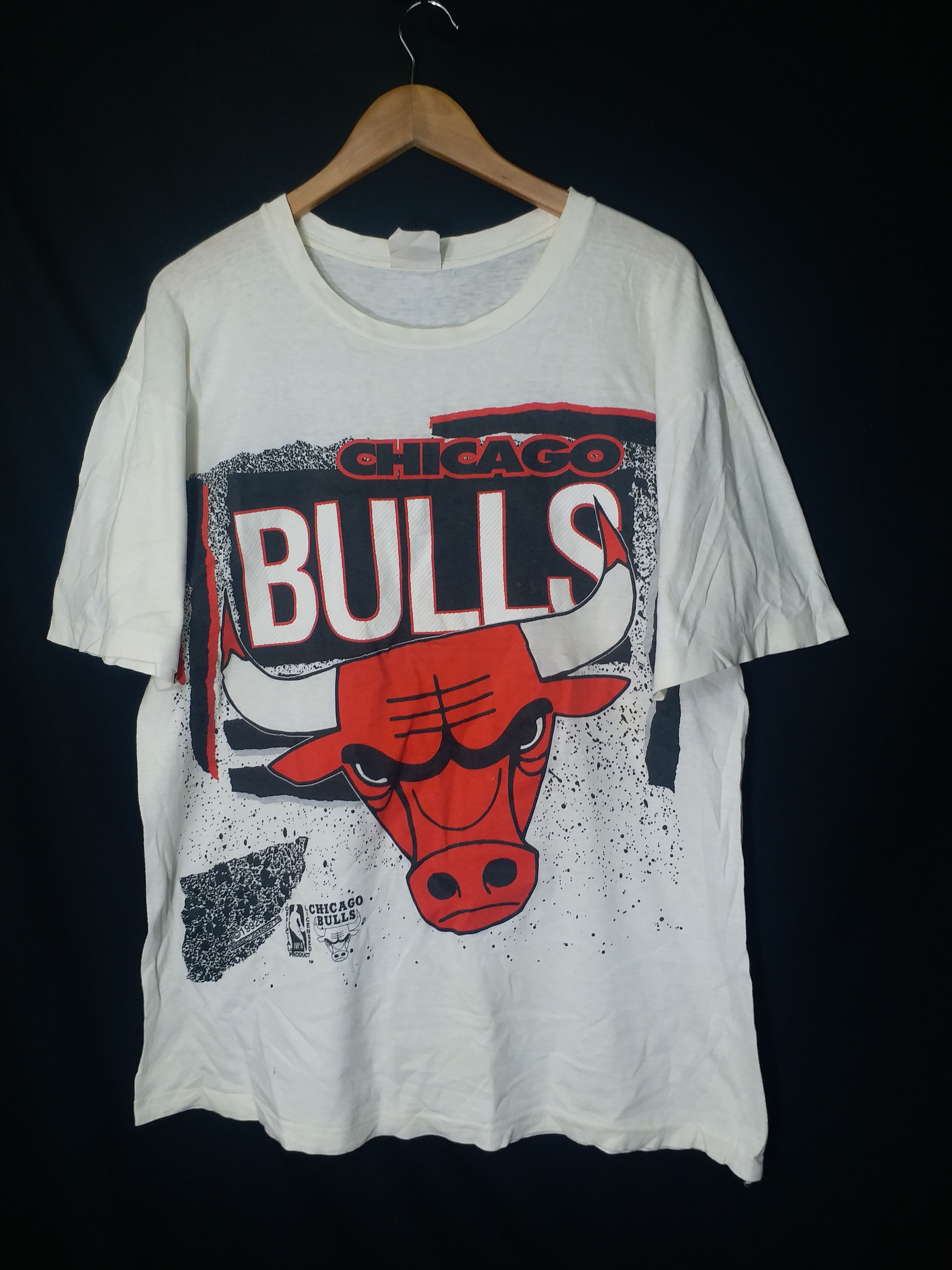 ❌Drop-DELETE💥90's NBA Chicago Bulls Magic Johnson T’s L
