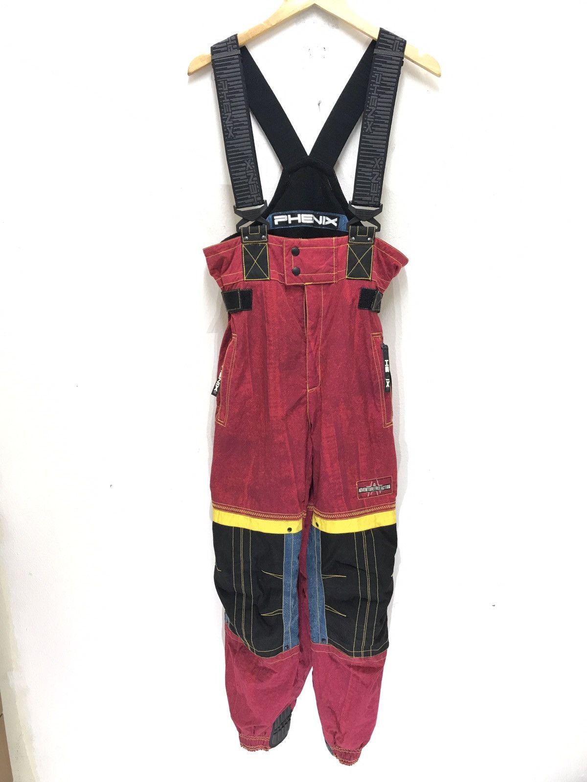 Japanese Brand Phenix Overall Ski Pant Multi Colour Stretchable Waist Size US 33 - 1 Thumbnail