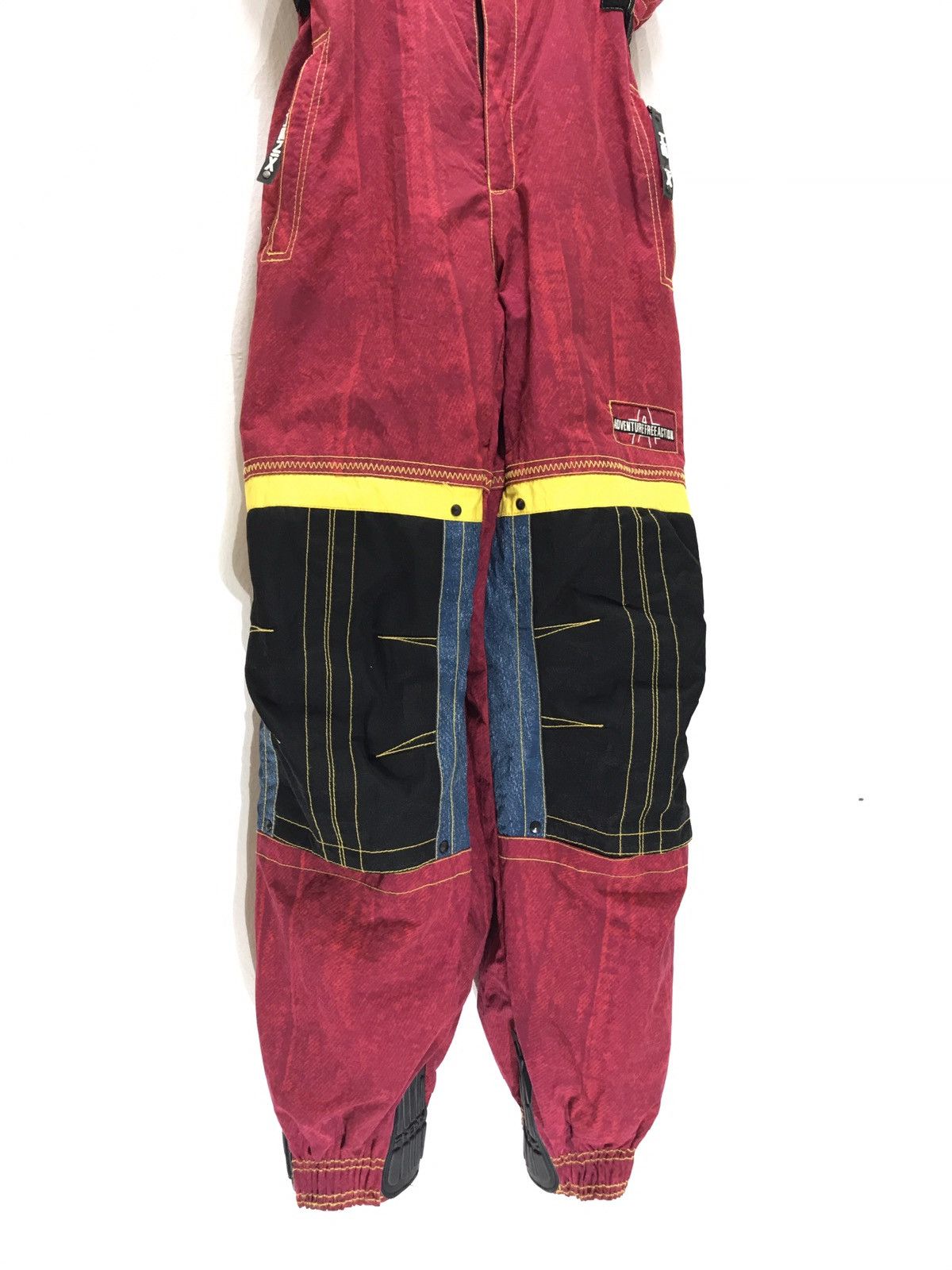 Japanese Brand Phenix Overall Ski Pant Multi Colour Stretchable Waist Size US 33 - 2 Thumbnail