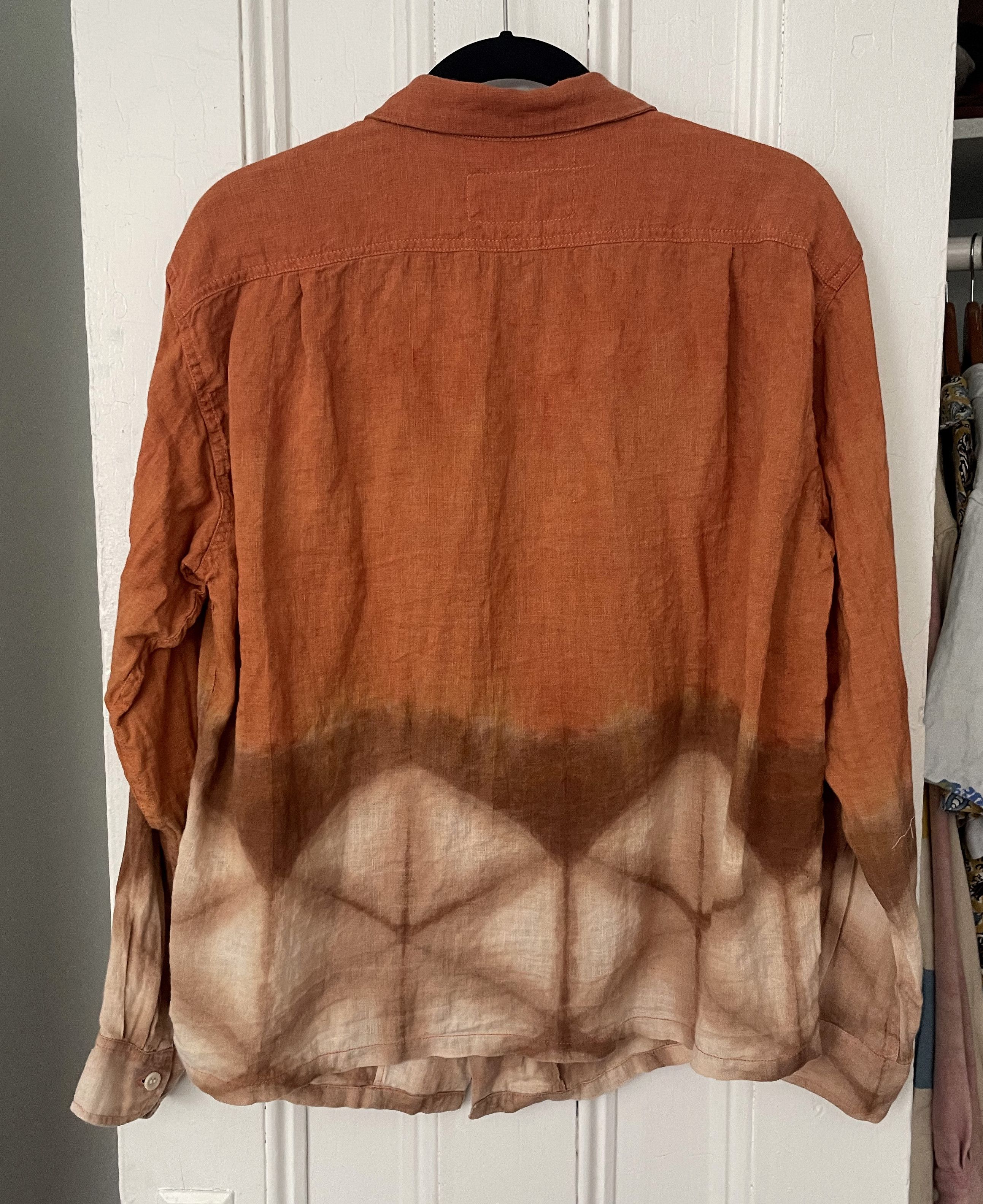 Story Mfg. SNACK SHIRT - LINEN EARTH CLAMP - STORY MFG - S Size US S / EU 44-46 / 1 - 2 Thumbnail