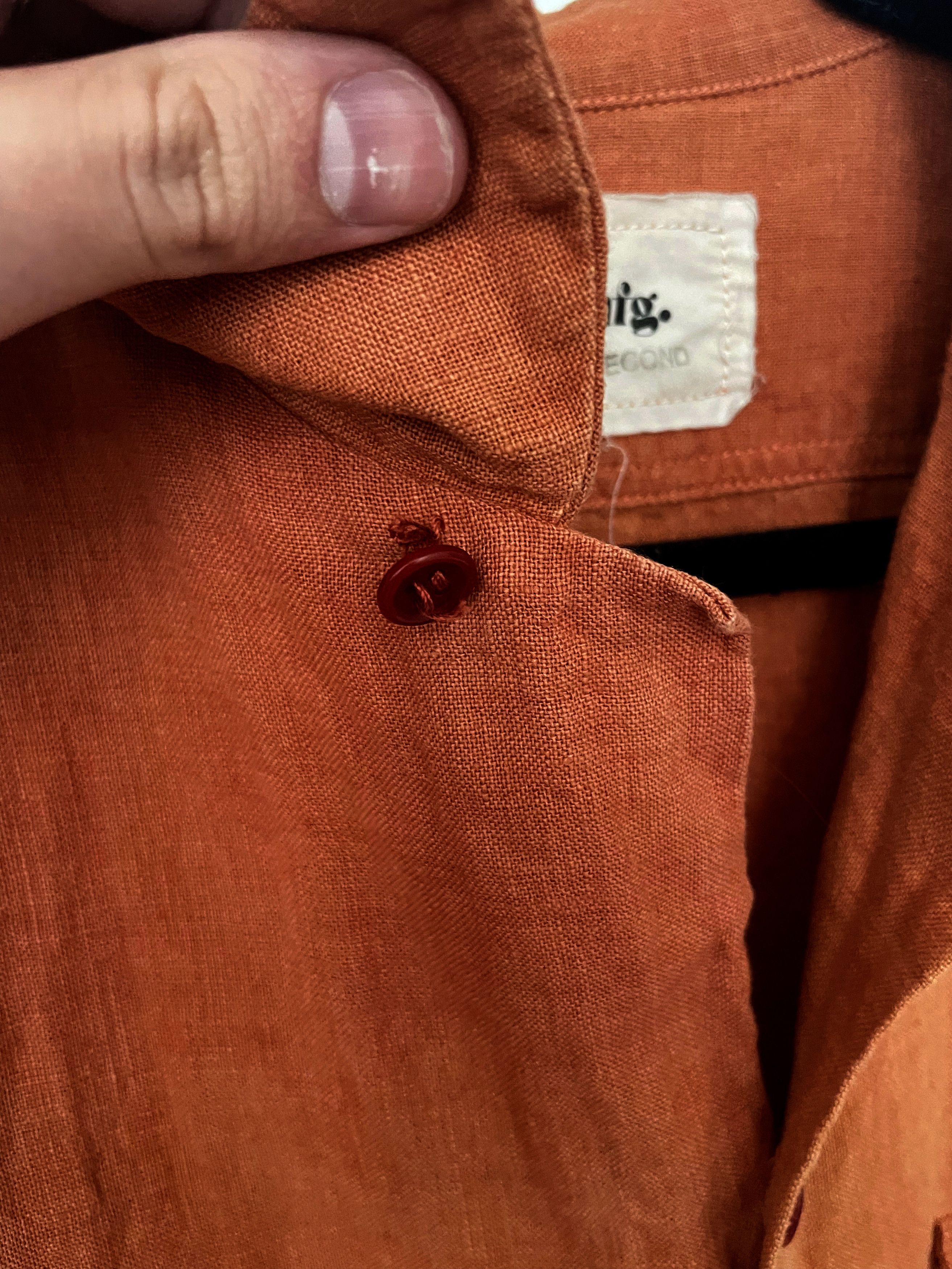 Story Mfg. SNACK SHIRT - LINEN EARTH CLAMP - STORY MFG - S Size US S / EU 44-46 / 1 - 5 Thumbnail