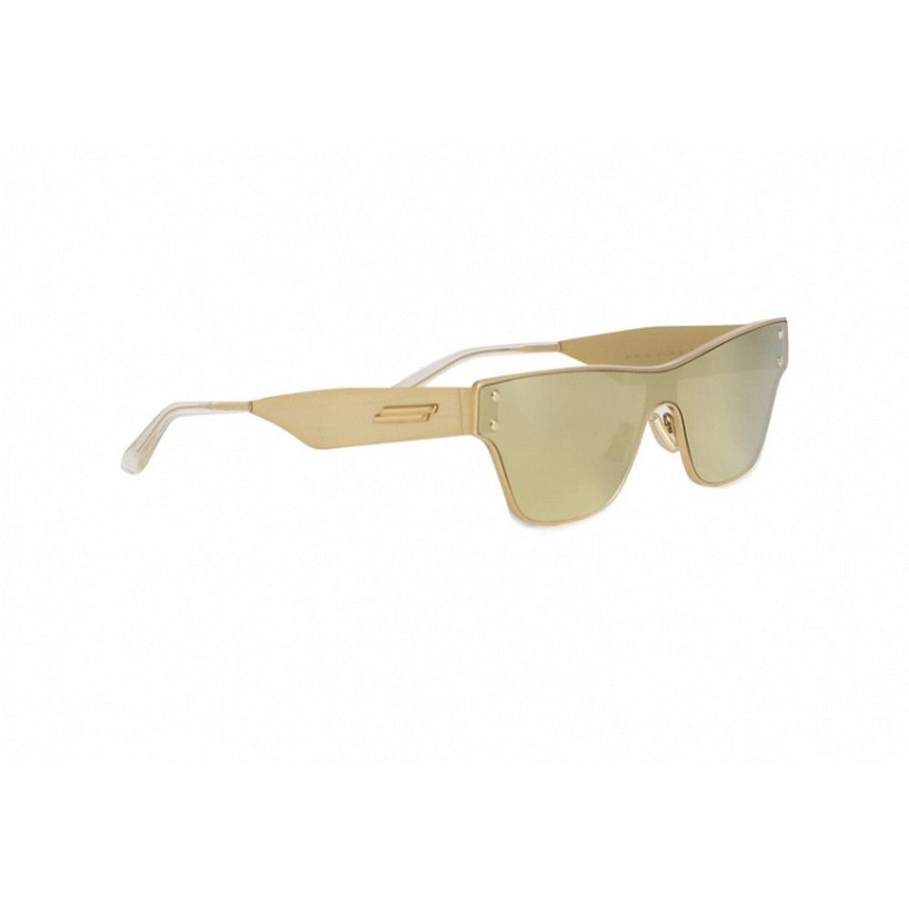 image of Bottega Veneta Bolt Gold Tone Metal Square Frame Sunglasses, Women's