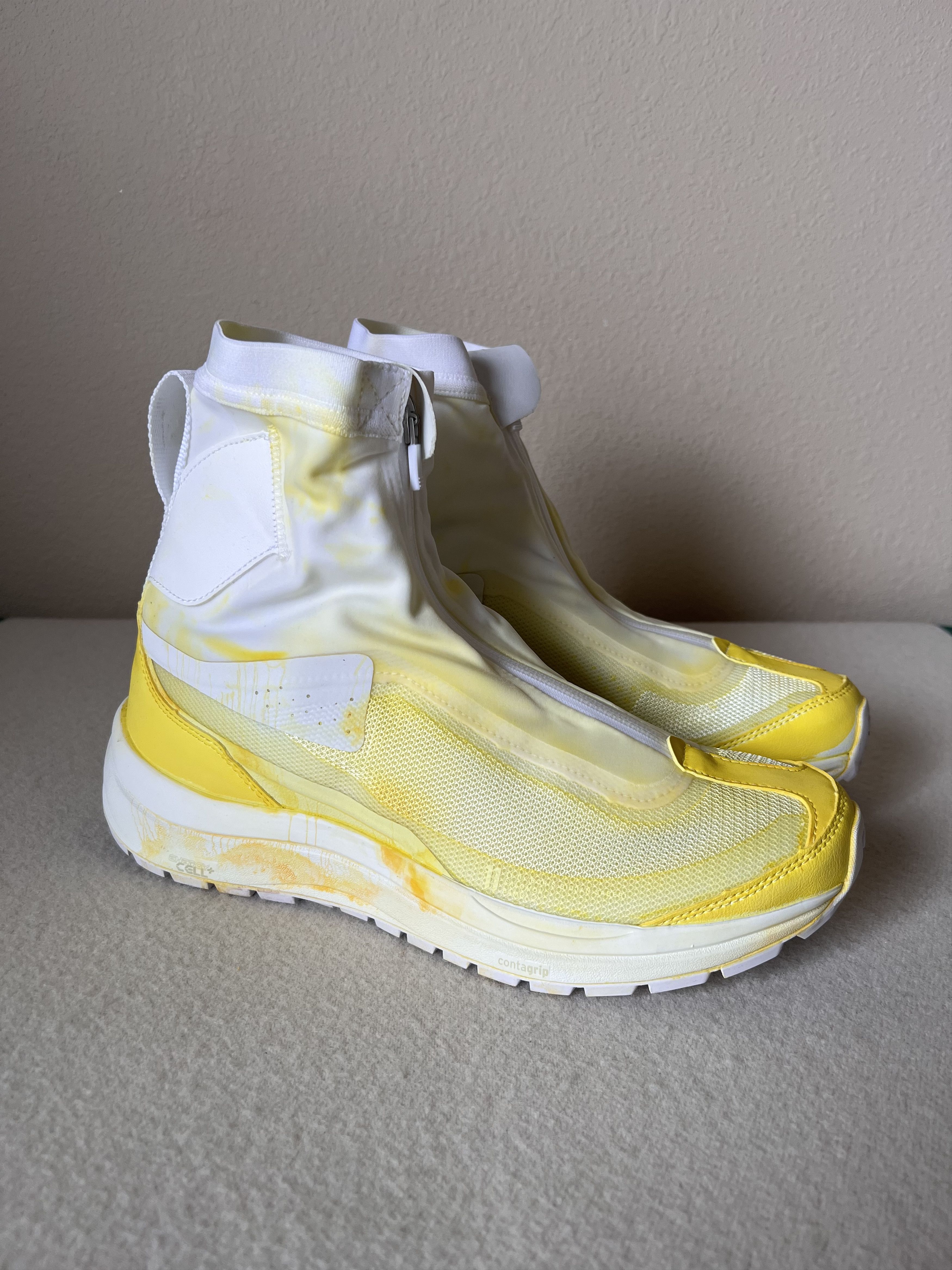 image of 11 By Boris Bidjan Saberi x Salomon 11 Boris Bidjan Saberi Bamba 2 High Dyed Yellow Shoes (Size 8)