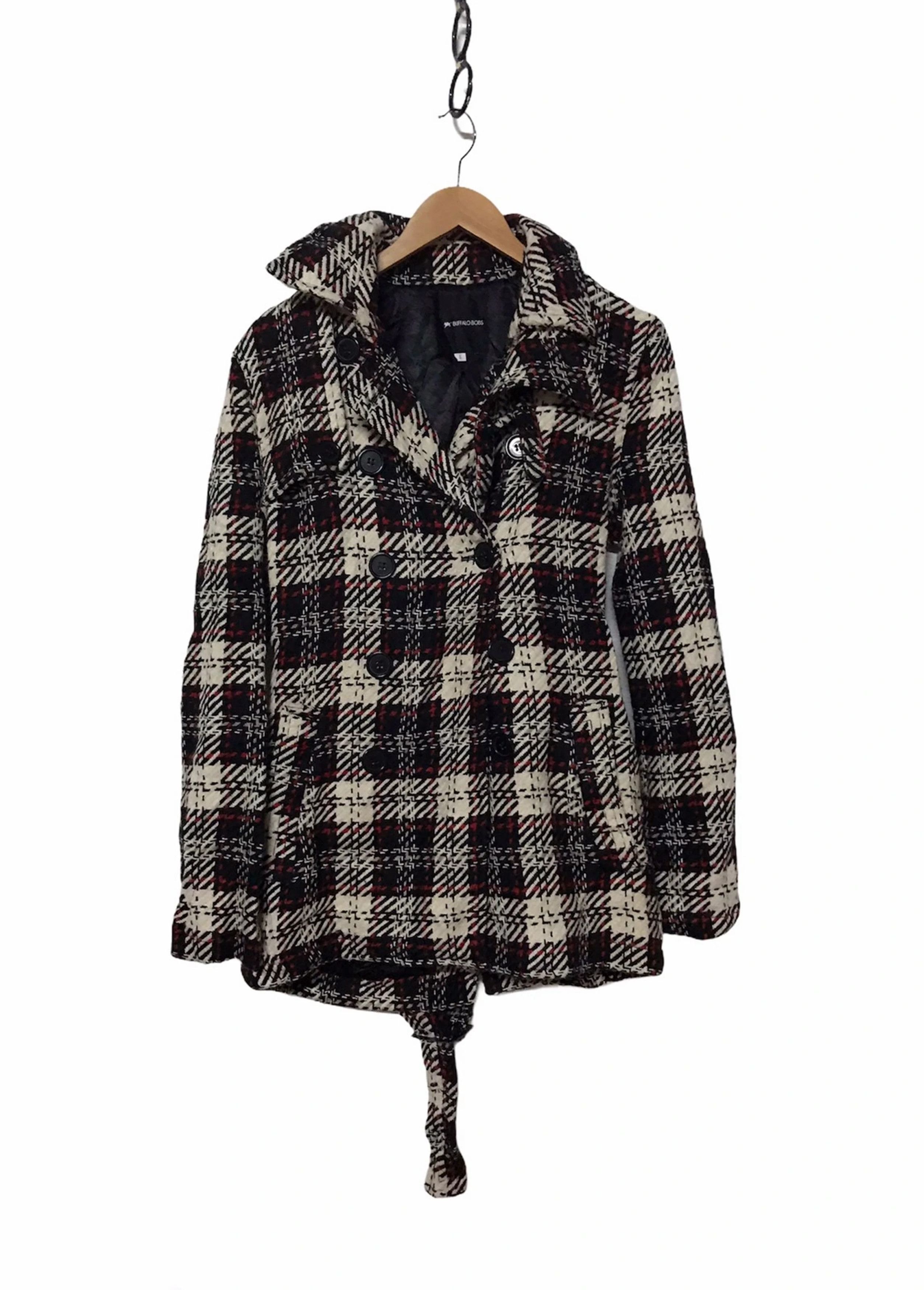Buffalo Bobs Wool Long Jacket With Belt